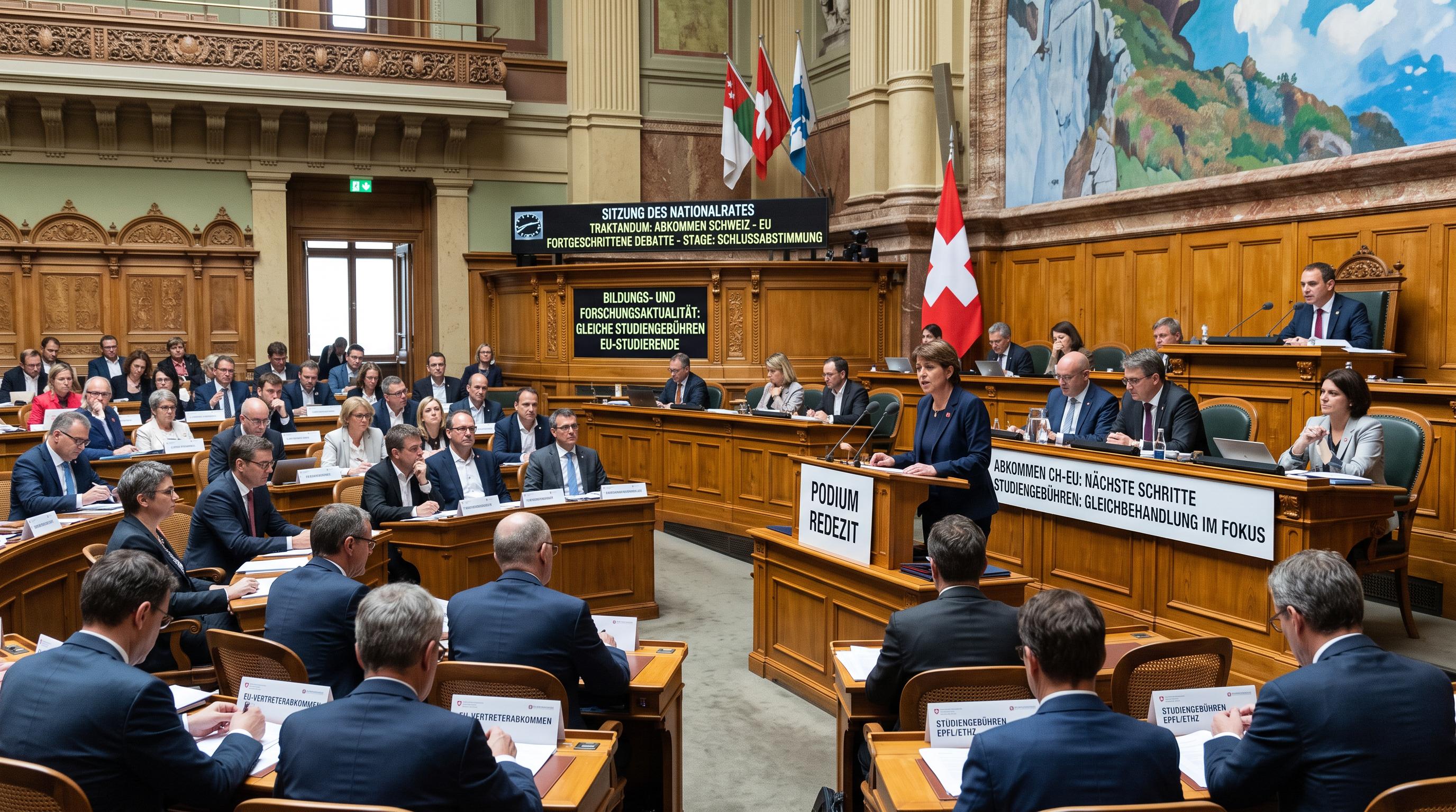 Swiss Parliament Moves EU Deal Toward a Vote as Tuition-Fee Rules Face Scrutiny