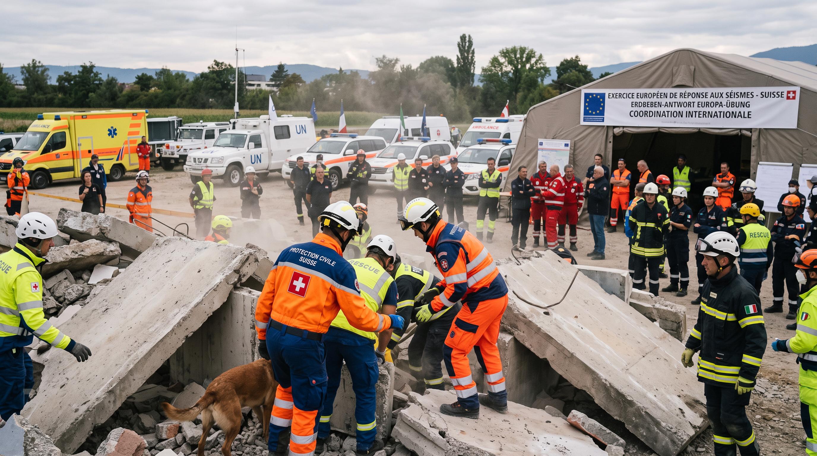 Switzerland hosts first major European earthquake-response exercise