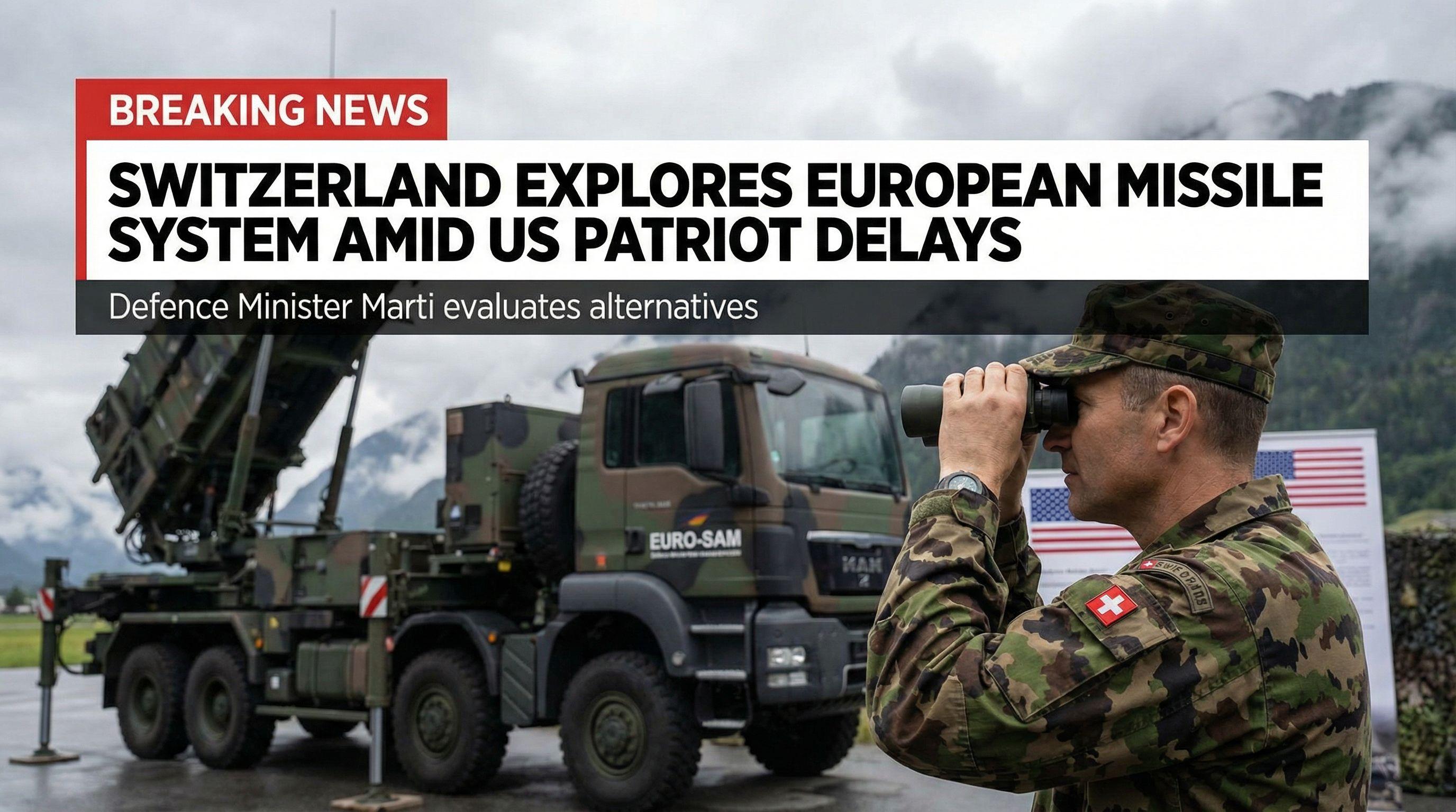 Switzerland Explores European Missile System Amid US Patriot Delays
