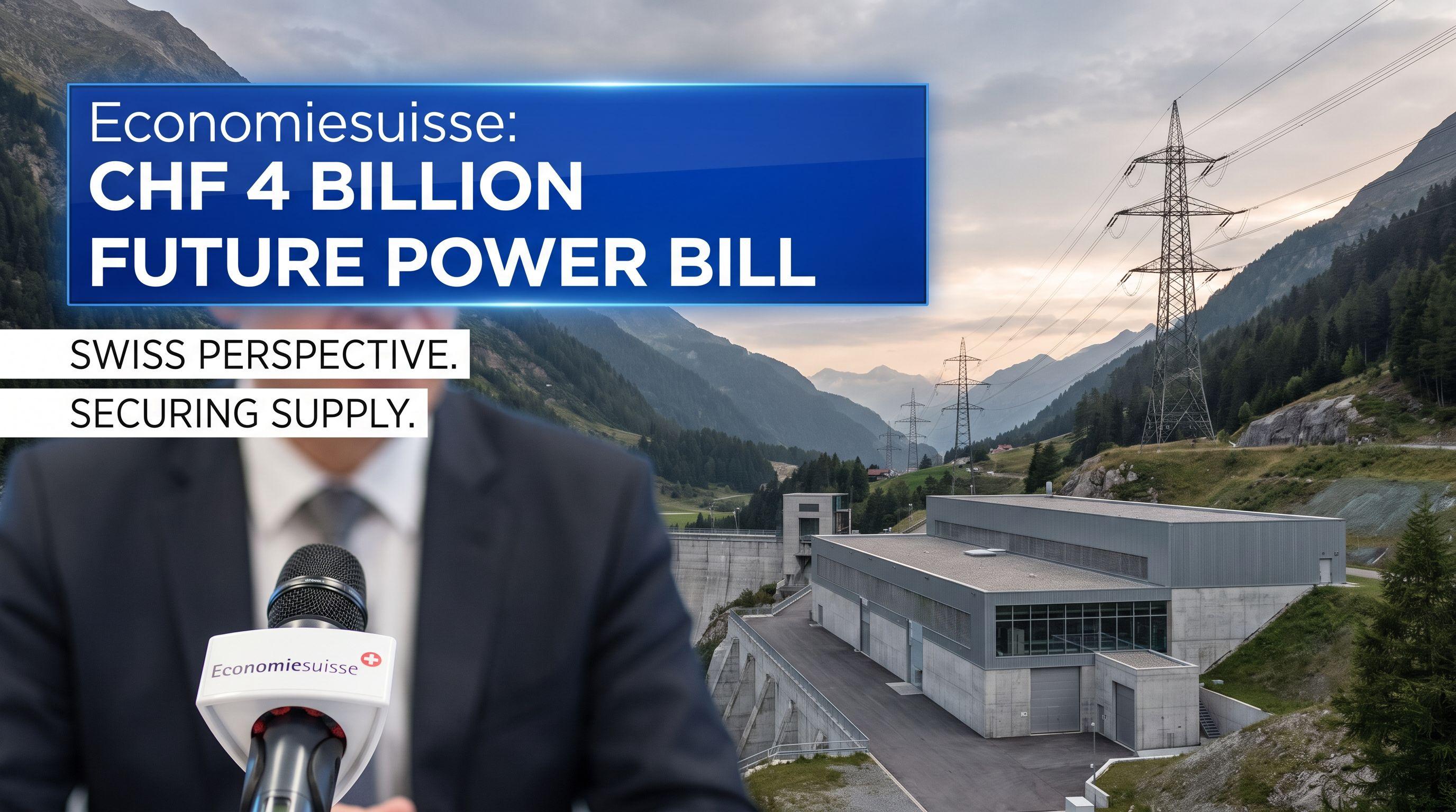 Switzerland Faces CHF4 Billion Bill to Secure Future Power Supply, says Economiesuisse