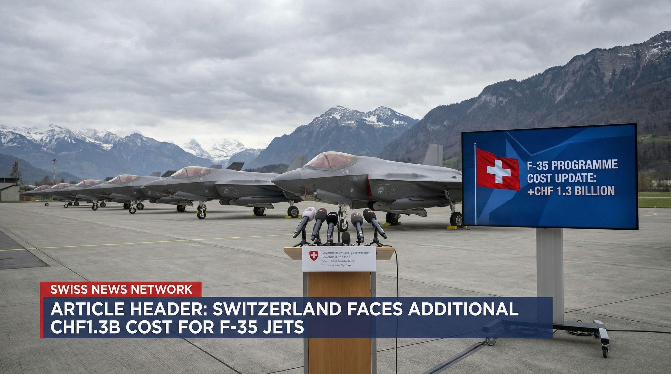 Switzerland Faces Additional CHF1.3B Cost for F-35 Jets