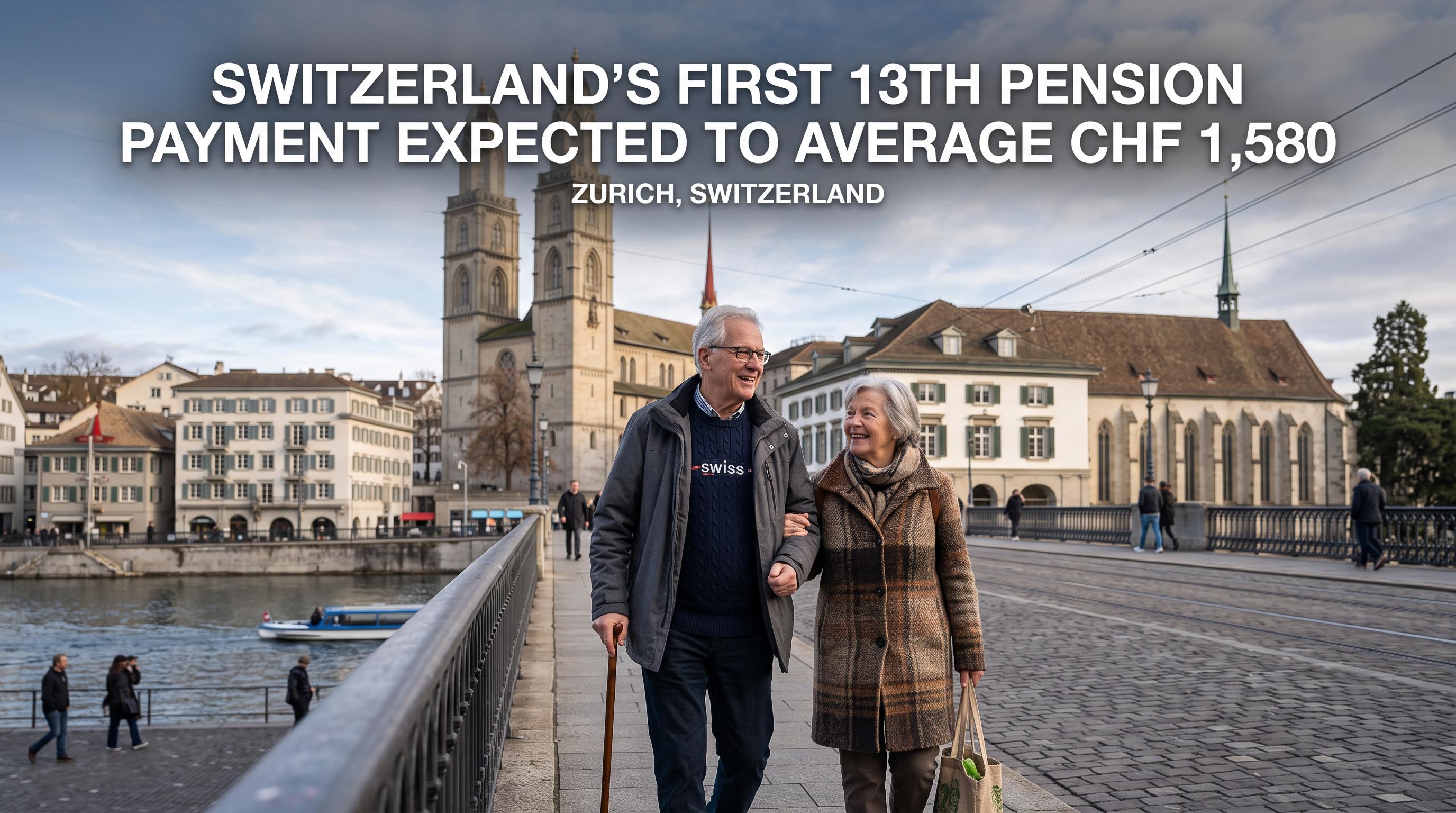 Switzerland’s first 13th pension payment is expected to average CHF1,580