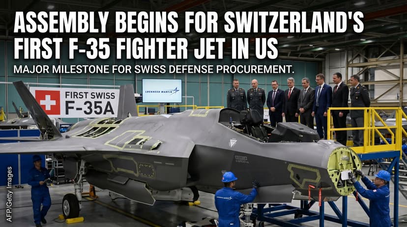 Assembly Begins for Switzerland's First F-35 Fighter Jet in US