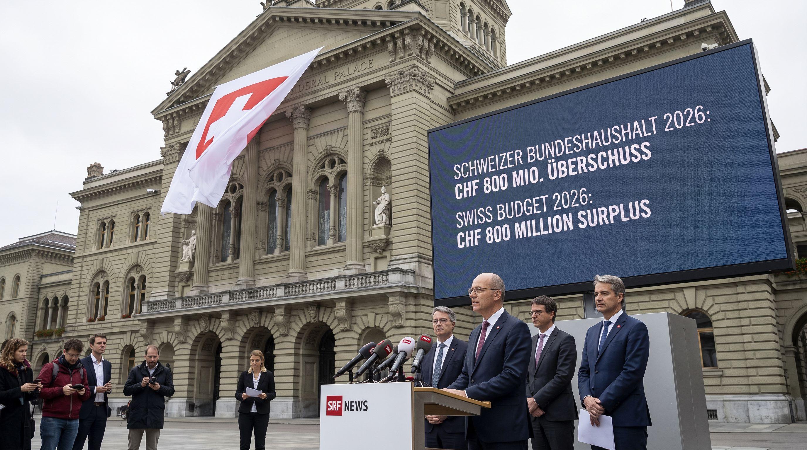 Switzerland Expects CHF800 Million Budget Surplus for 2026, Reversing Deficit Forecast