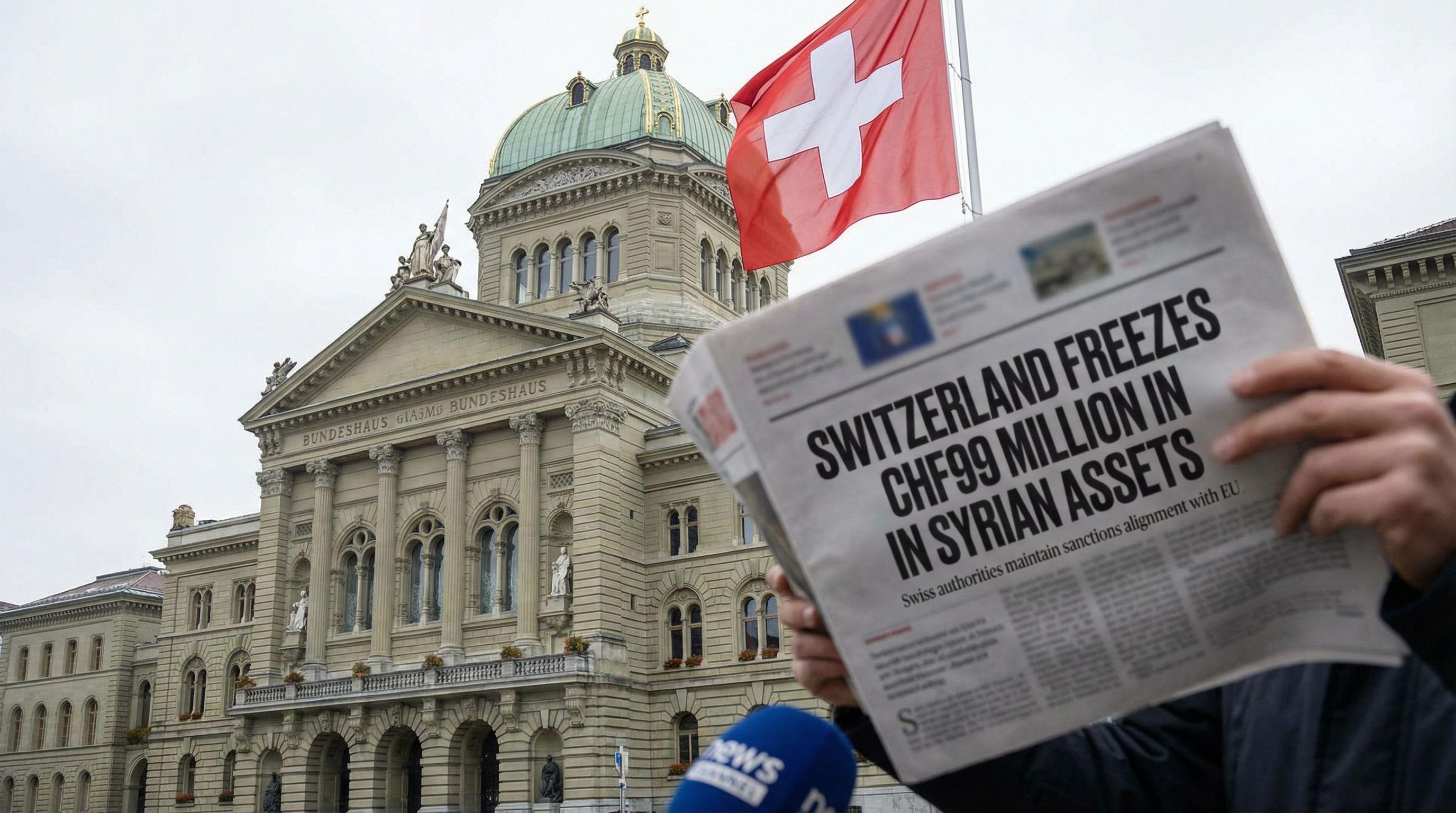 Switzerland Freezes CHF99 Million in Syrian Assets
