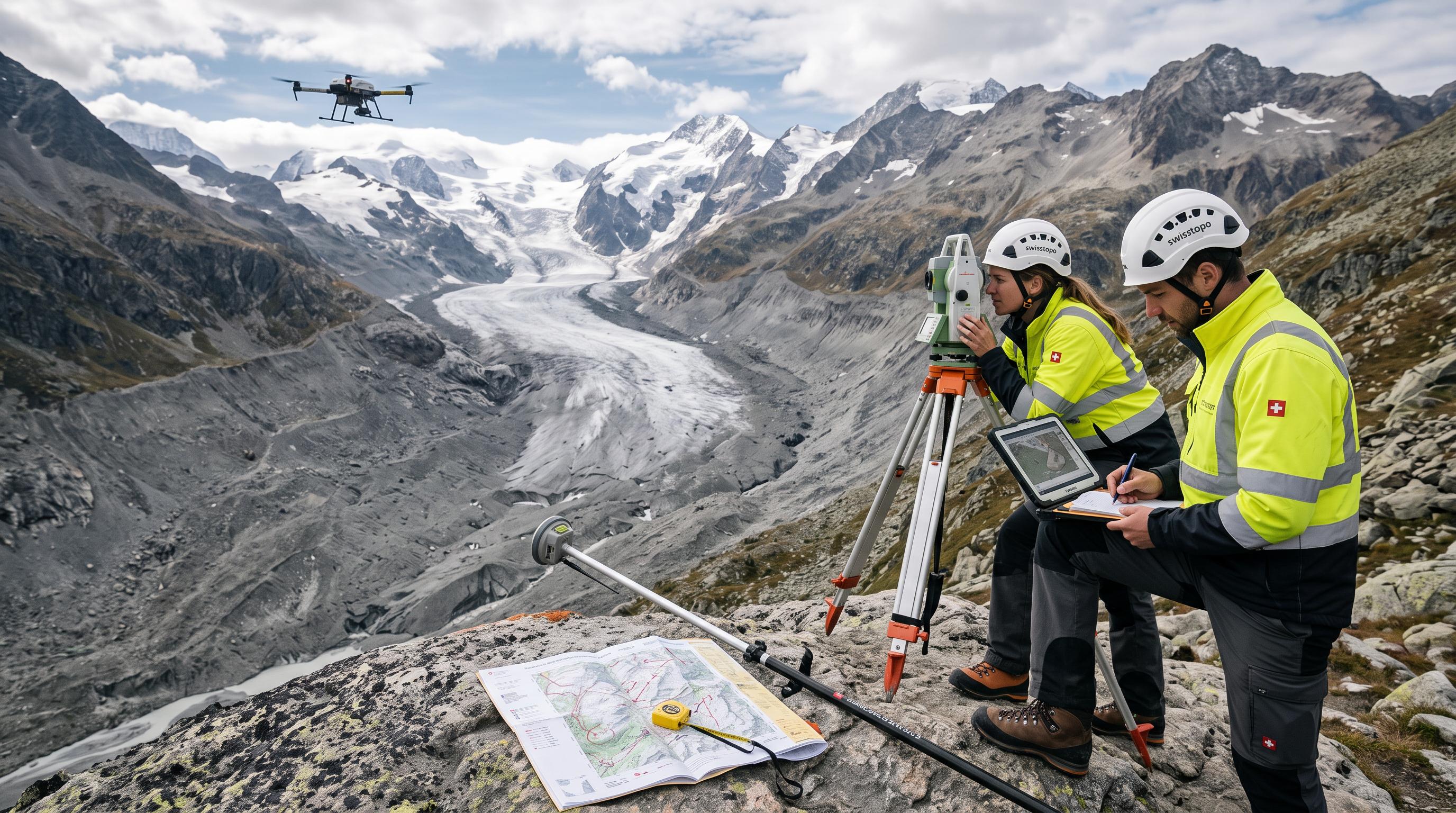 Retreating glaciers are forcing Switzerland to redraw its maps