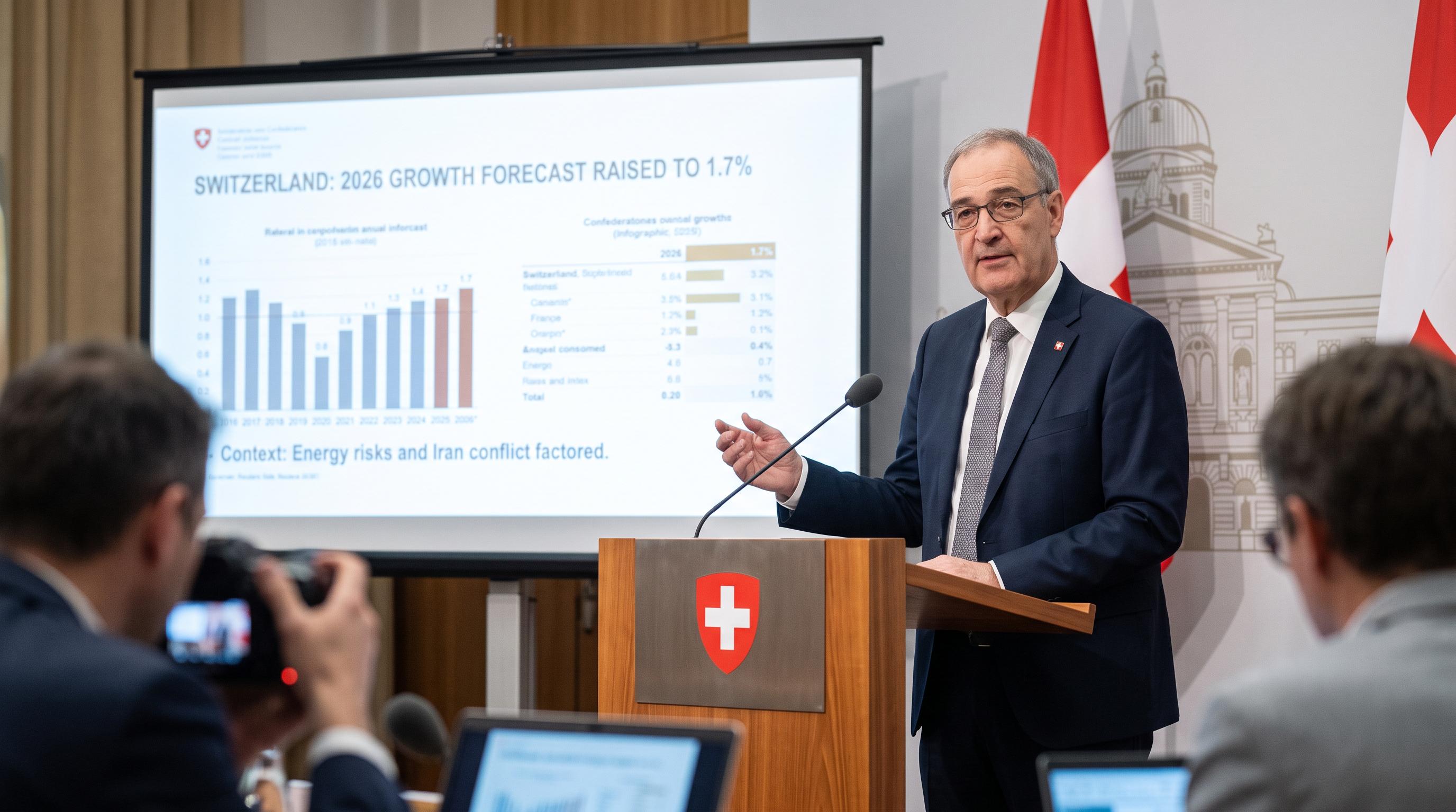 Switzerland raises 2026 growth forecast to 1.7 percent
