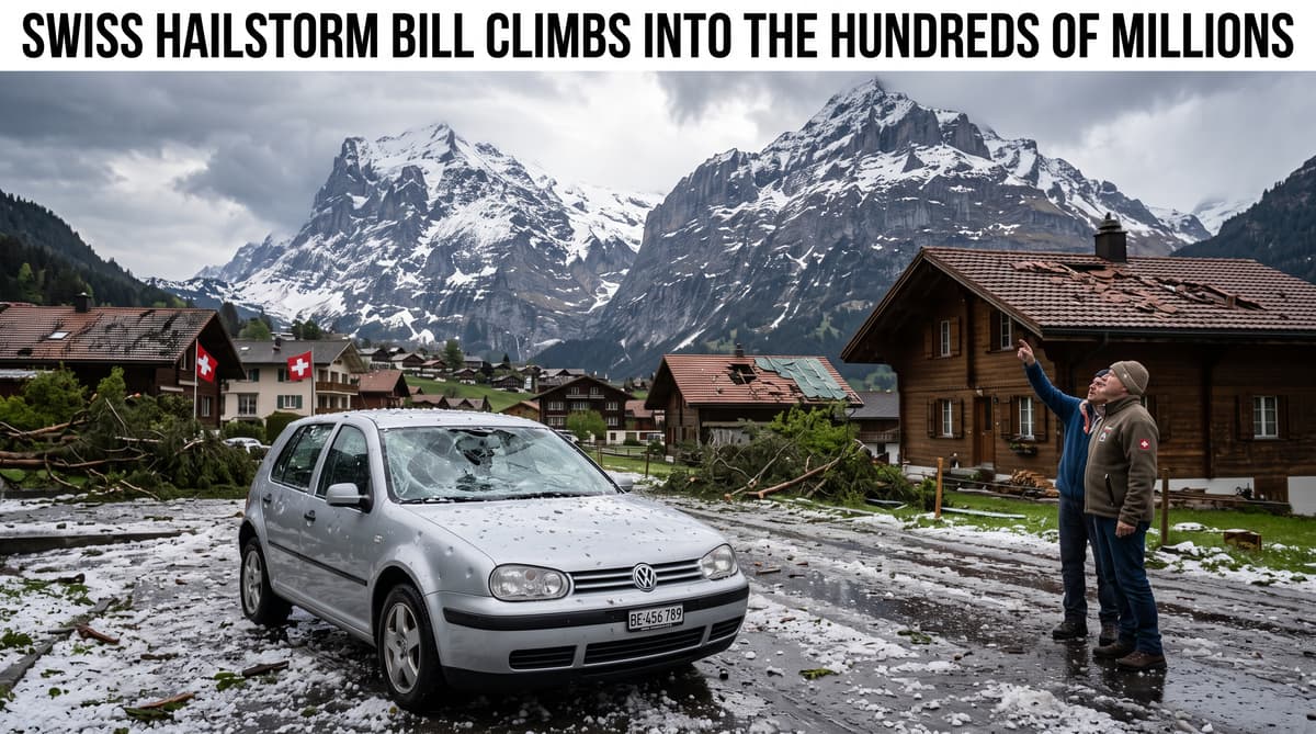 Swiss hailstorm bill climbs into the hundreds of millions