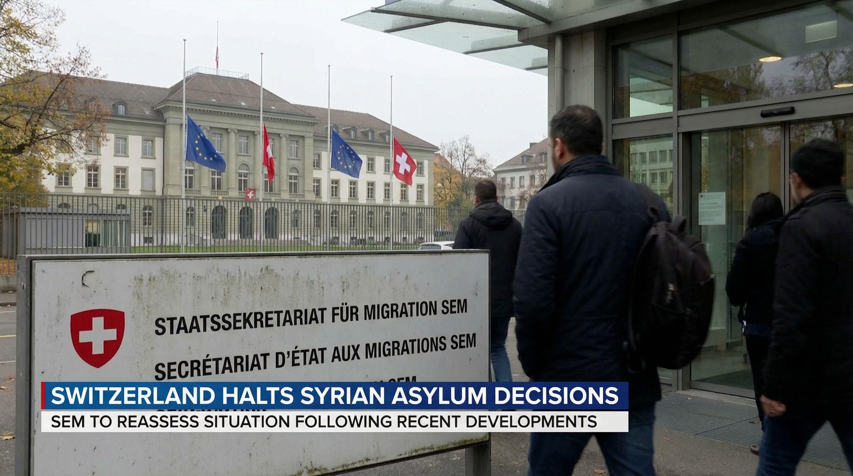 Switzerland Halts Syrian Asylum Decisions Amid Changing Situation