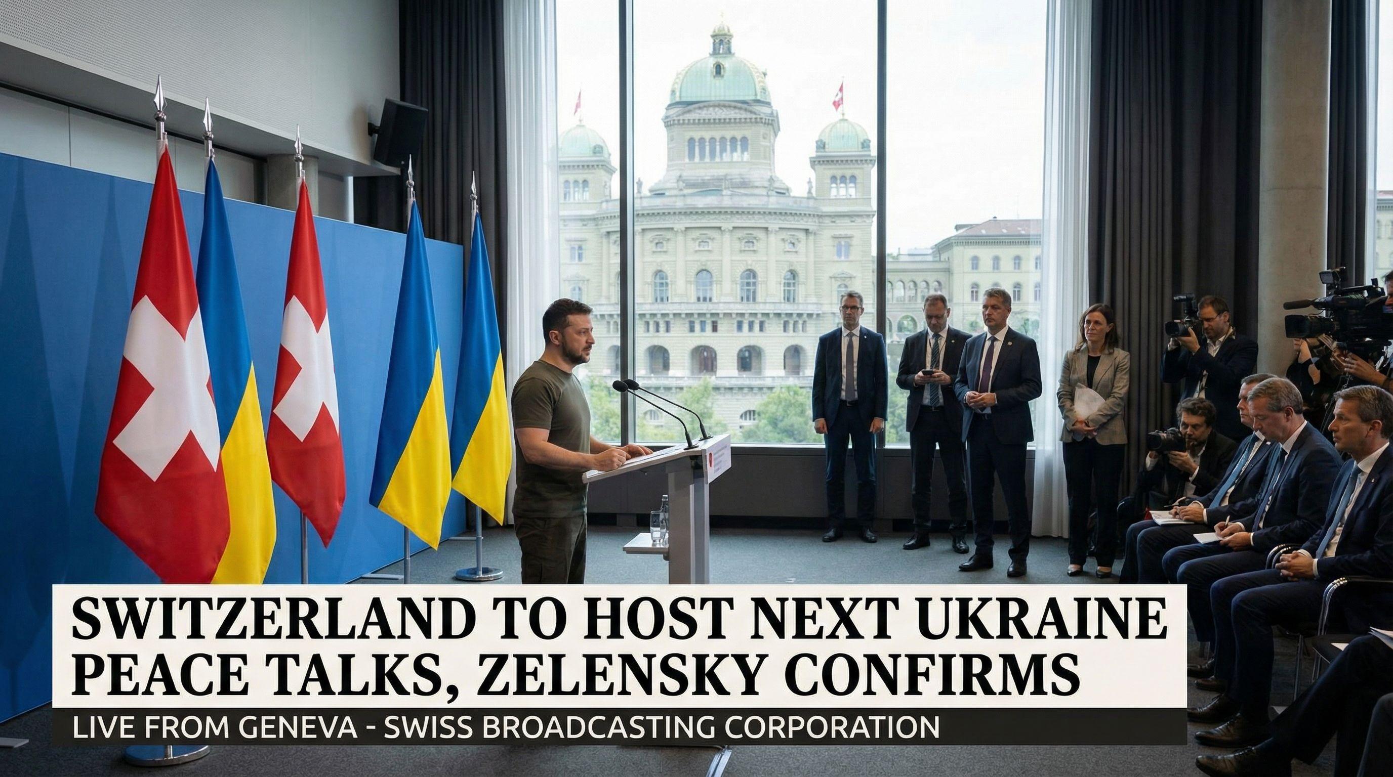 Switzerland to Host Next Ukraine Peace Talks, Zelensky Confirms
