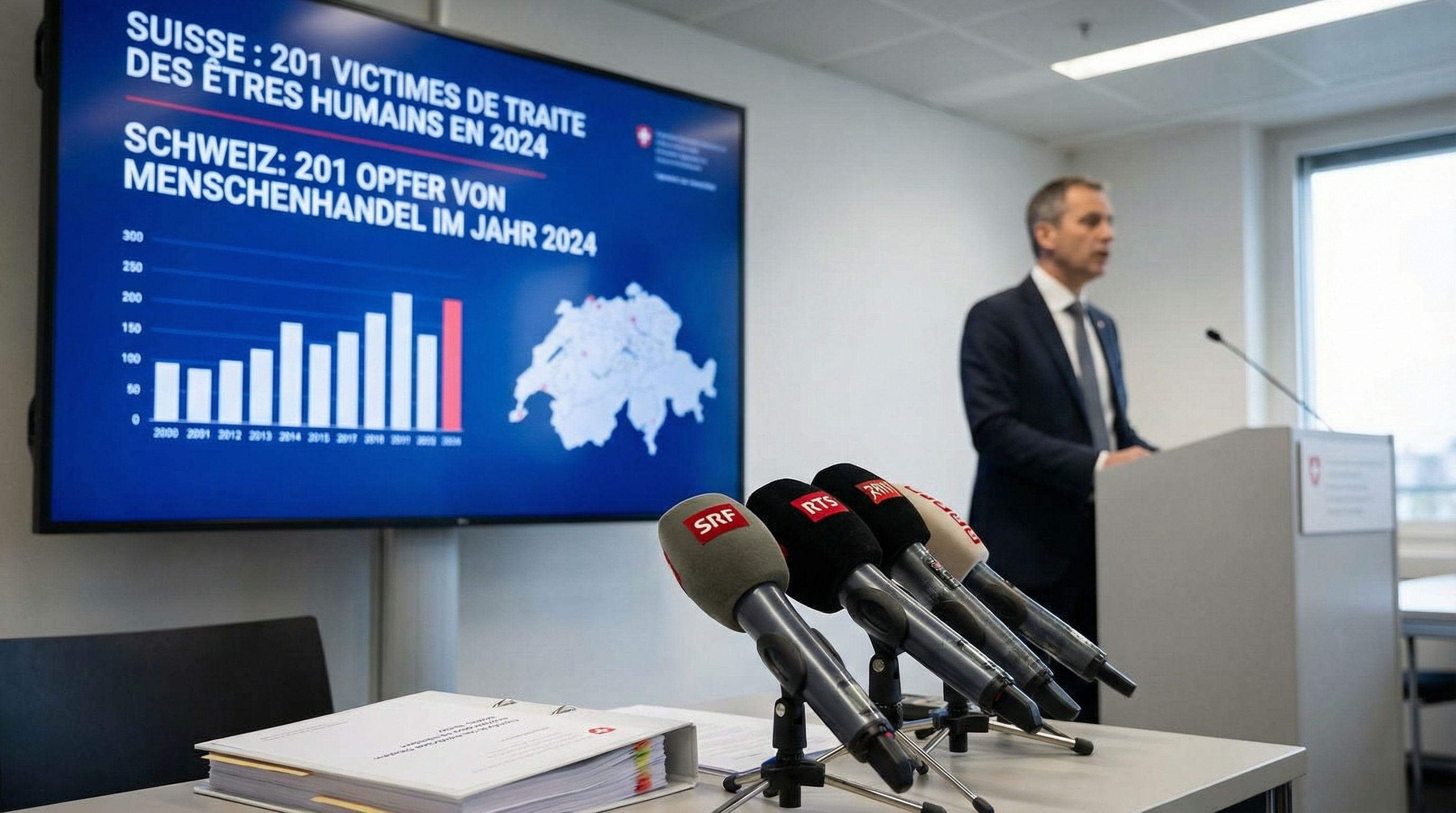 Switzerland identifies 201 human trafficking victims in 2024