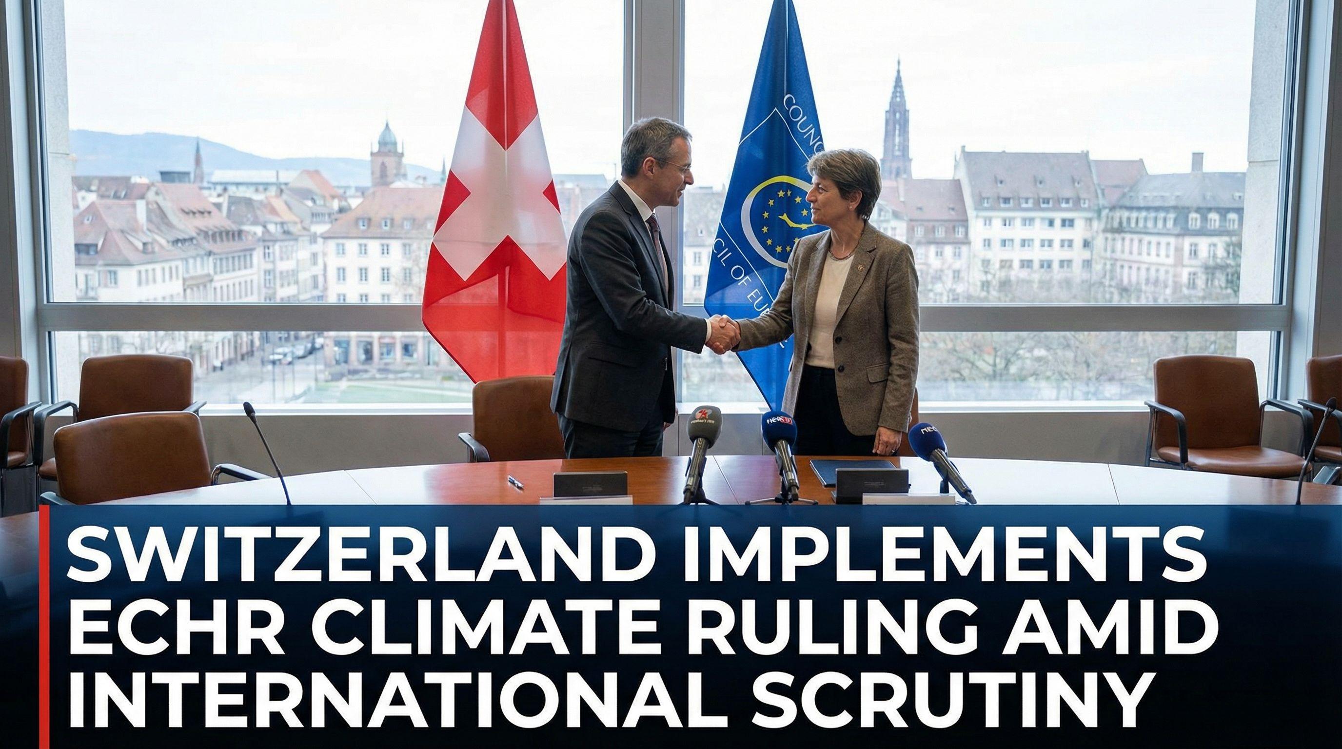 Switzerland Implements ECHR Climate Ruling Amid International Scrutiny