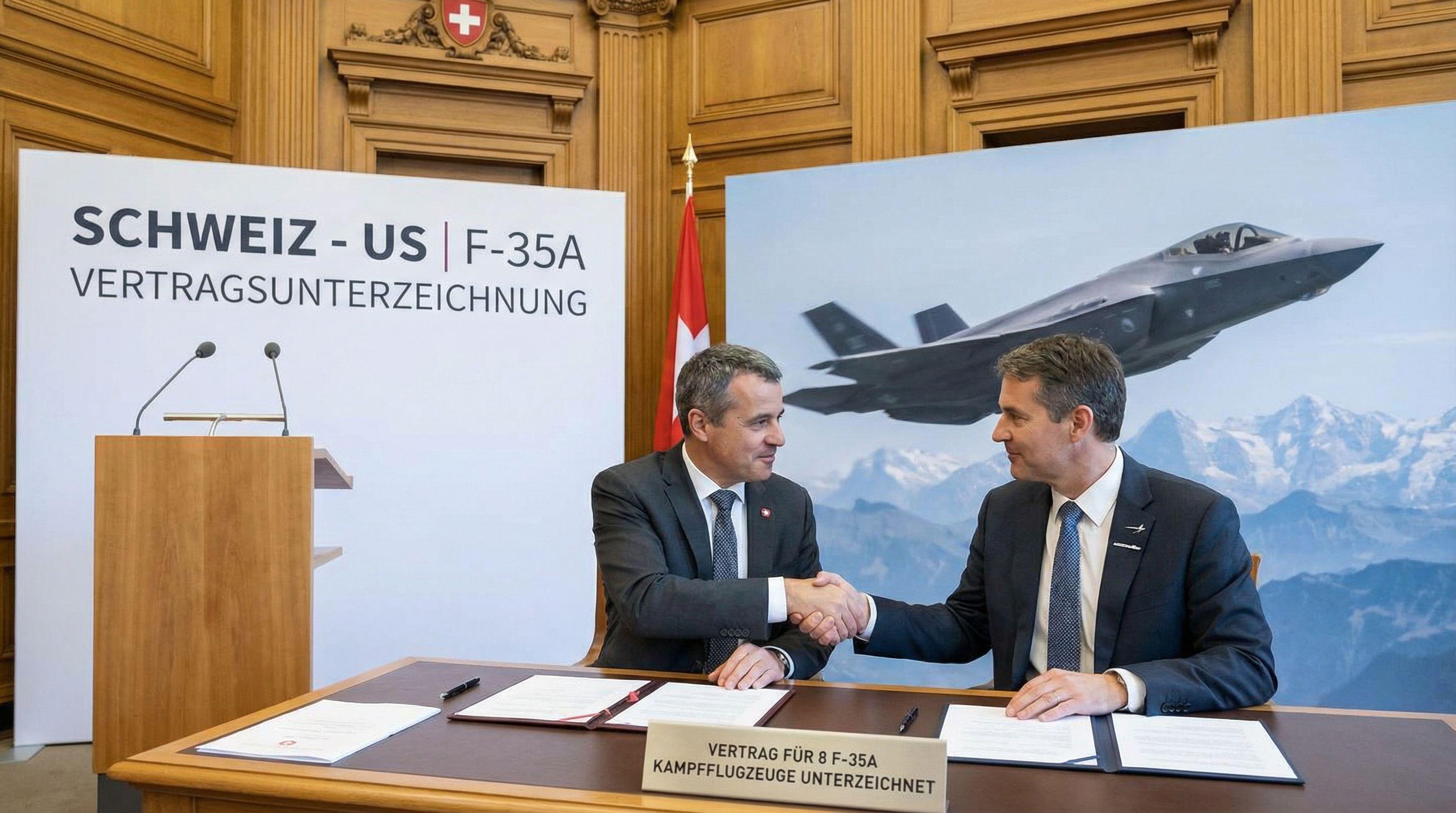 Switzerland Signs Contract for First Eight F-35 Fighter Jets