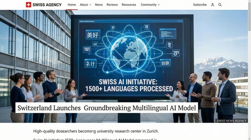 Switzerland Launches Groundbreaking Multilingual AI Model