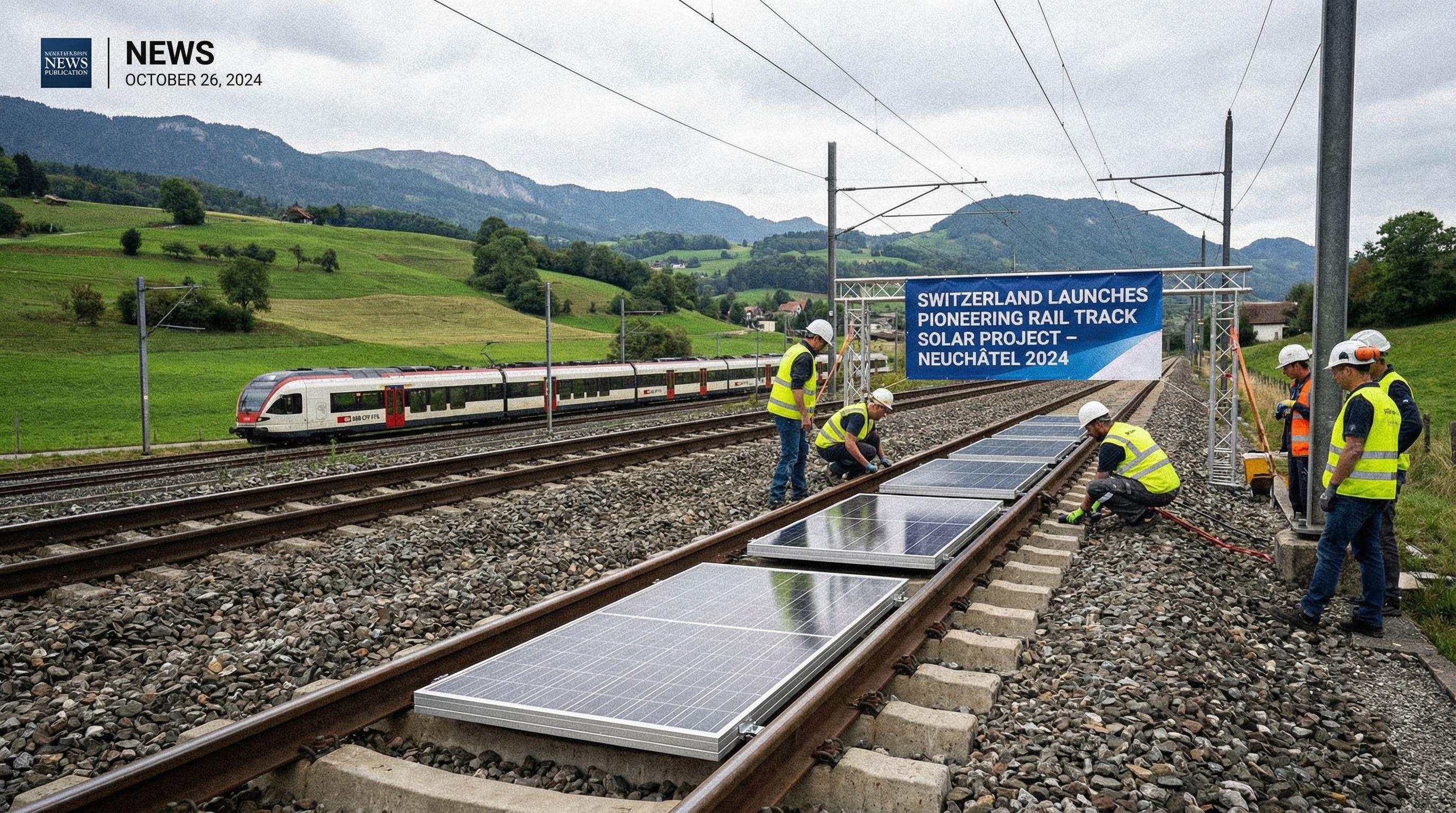Switzerland Launches Pioneering Rail Track Solar Project
