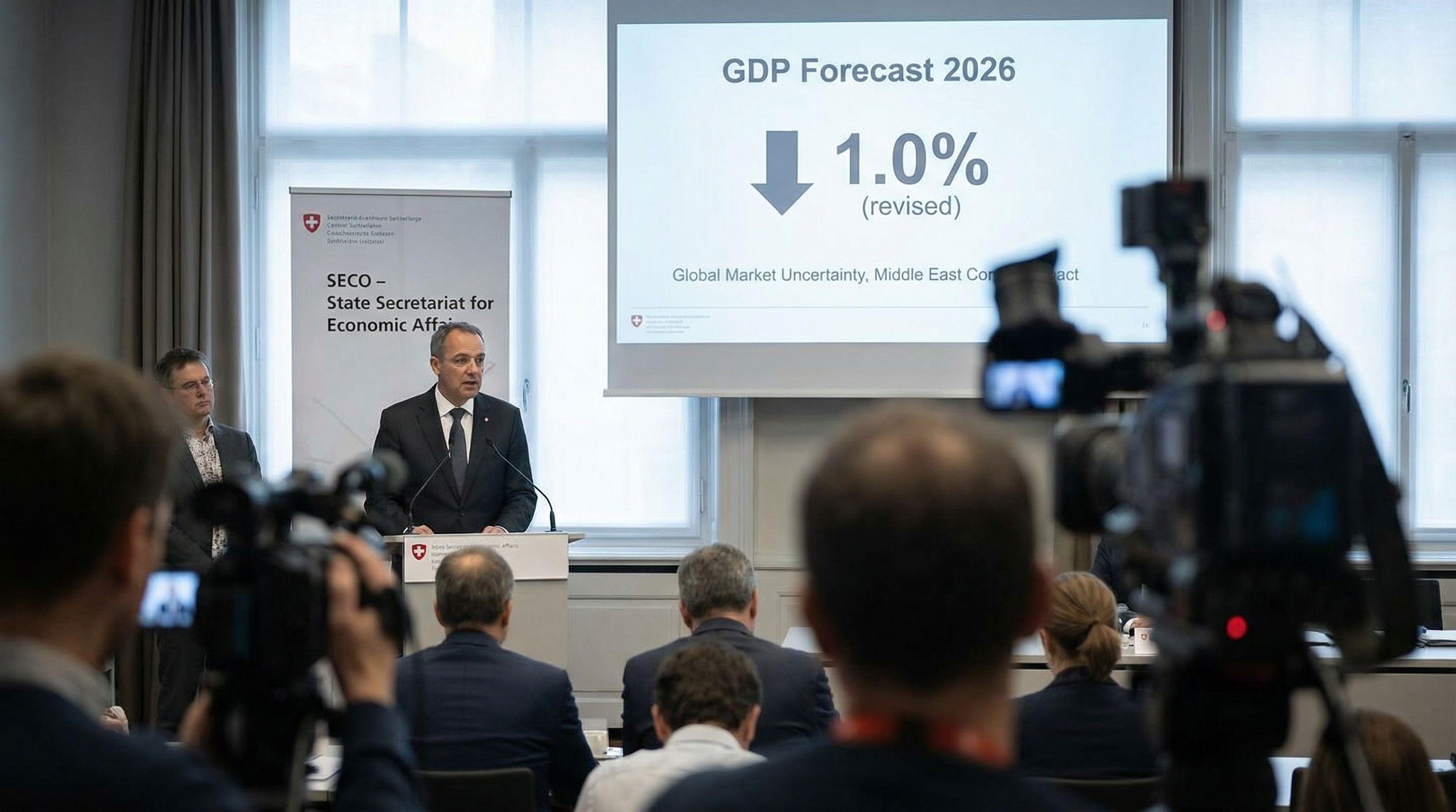 Switzerland Lowers 2026 Growth Forecast Citing Middle East Conflict