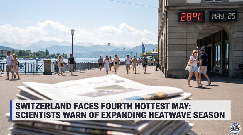 Switzerland Faces Fourth Hottest May as Scientists Warn of Expanding Heatwave Season
