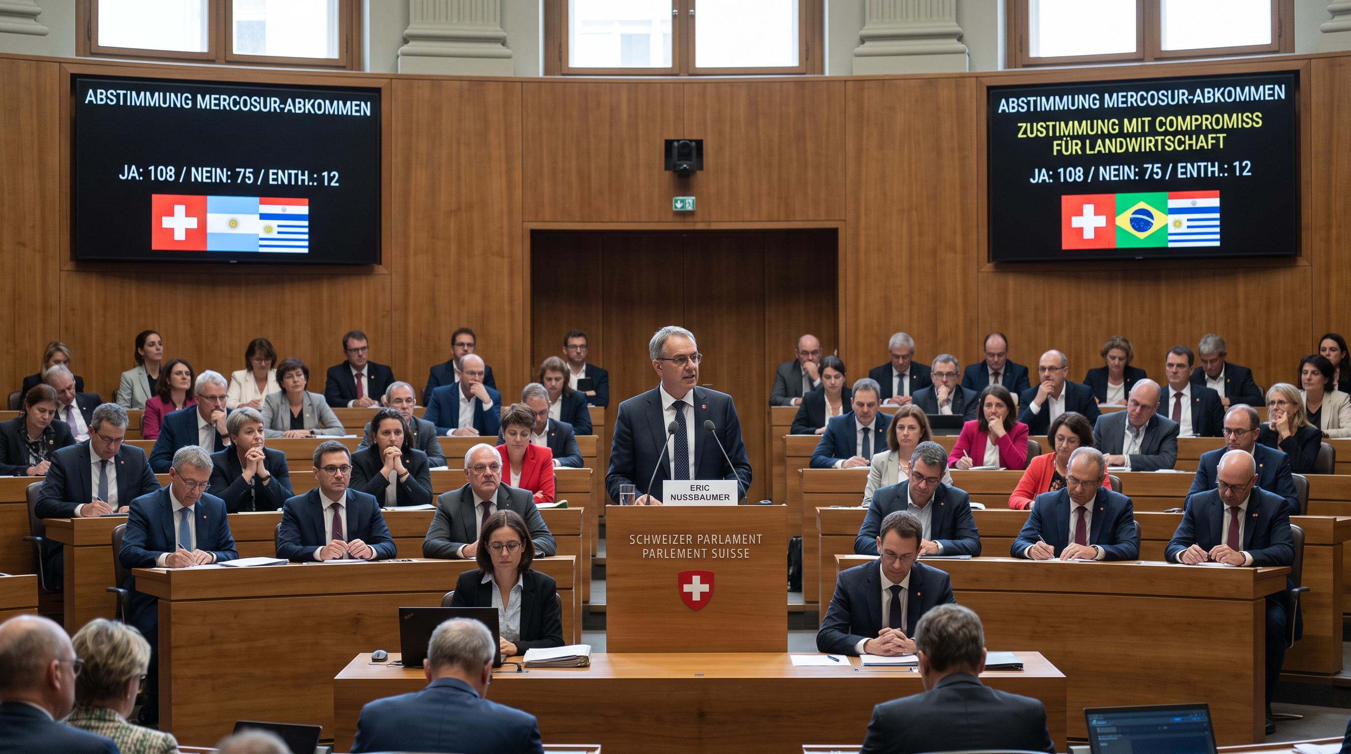Swiss parliament approves Mercosur trade deal after agricultural compromise