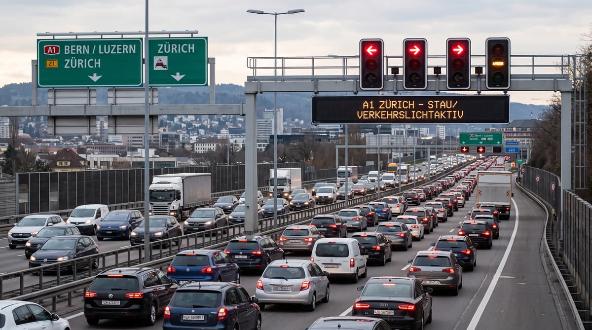 Switzerland considers traffic lights to tackle motorway jams