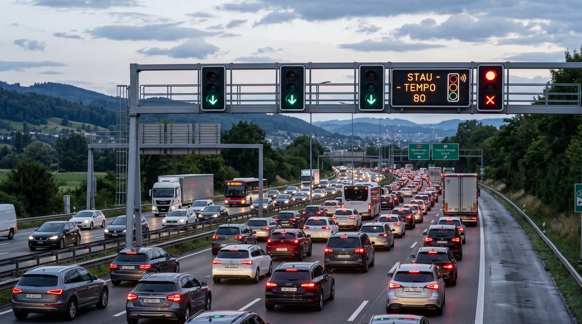Switzerland considers traffic lights to tackle motorway jams