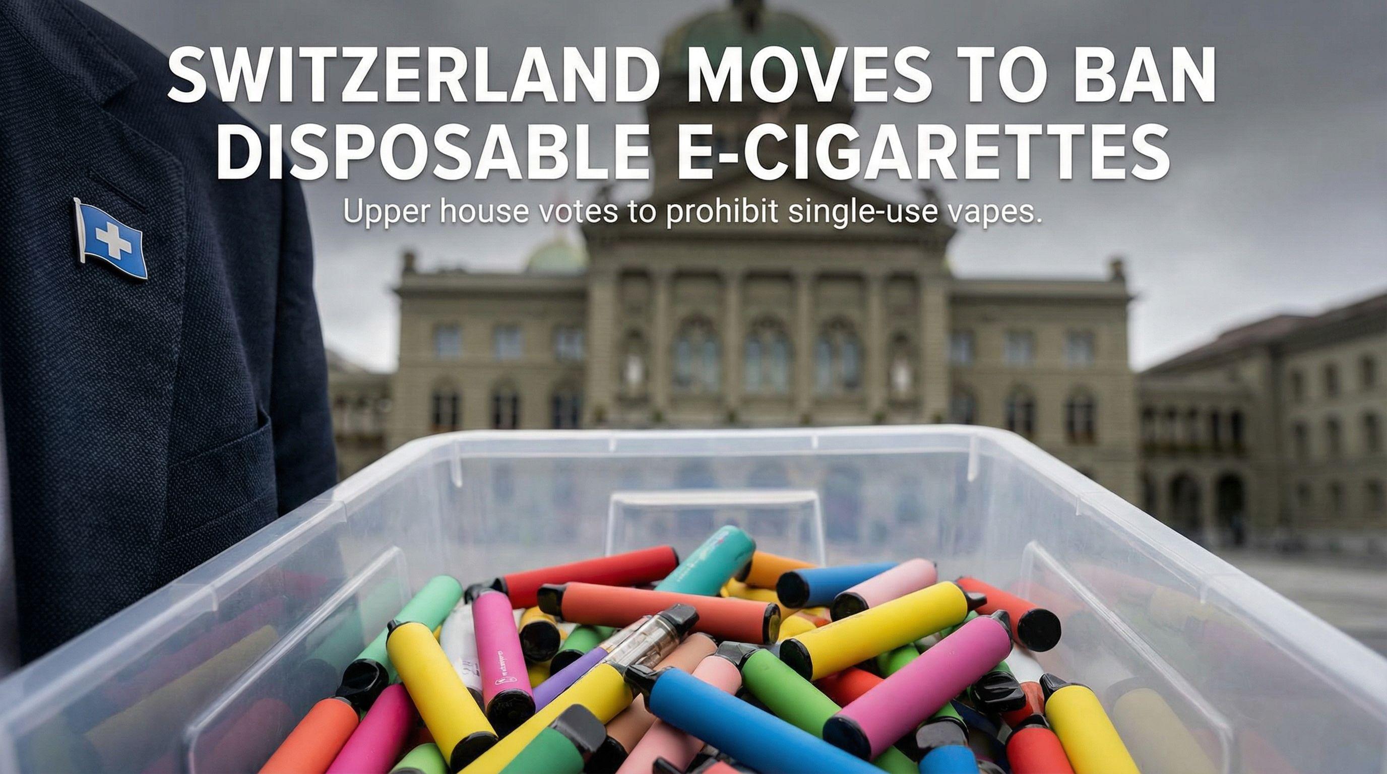 Switzerland moves to ban disposable e-cigarettes