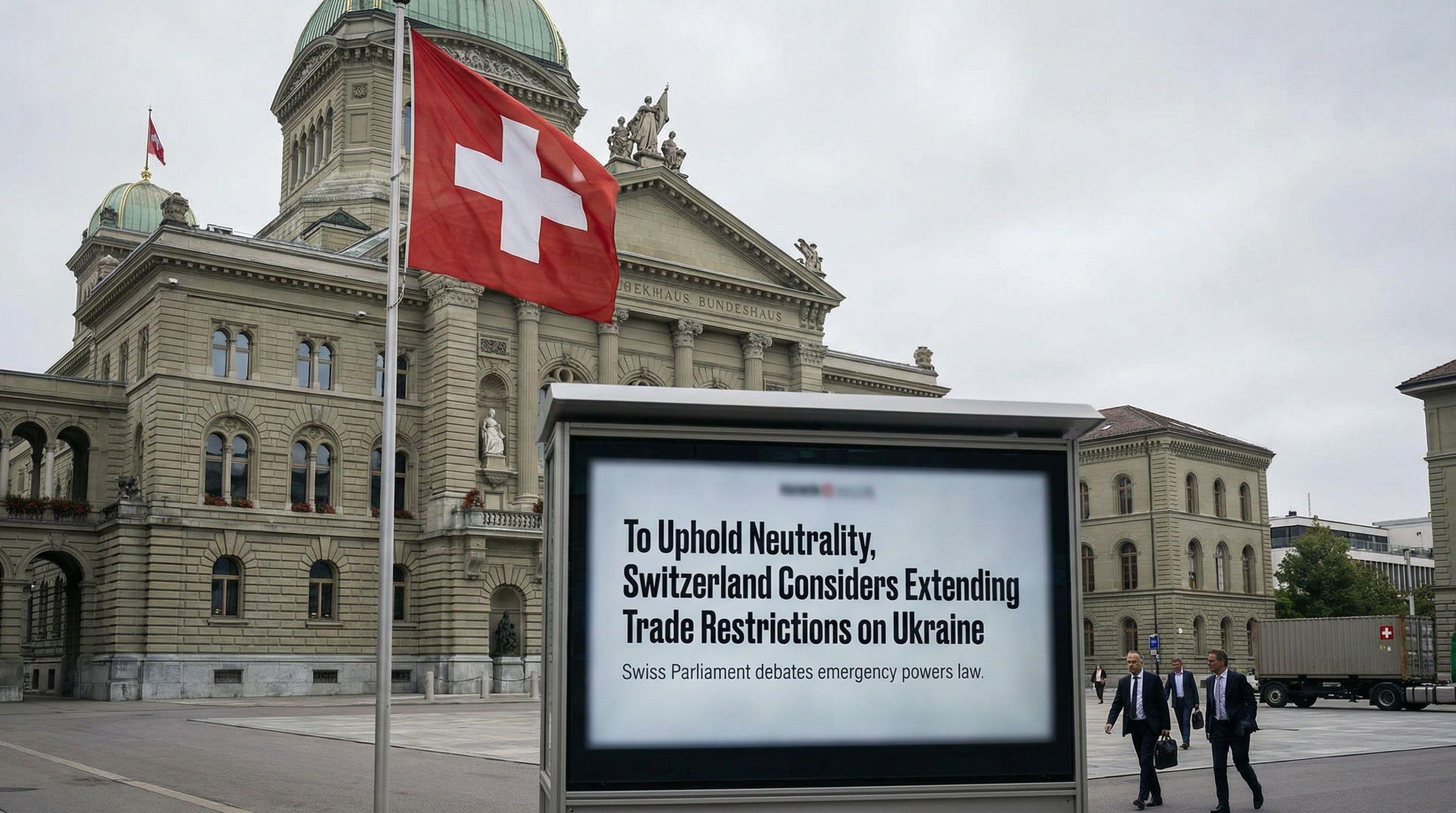 To Uphold Neutrality, Switzerland Considers Extending Trade Restrictions on Ukraine