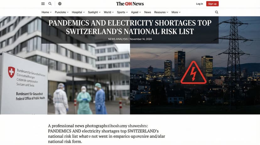 Pandemics and Electricity Shortages Top Switzerland's National Risk List