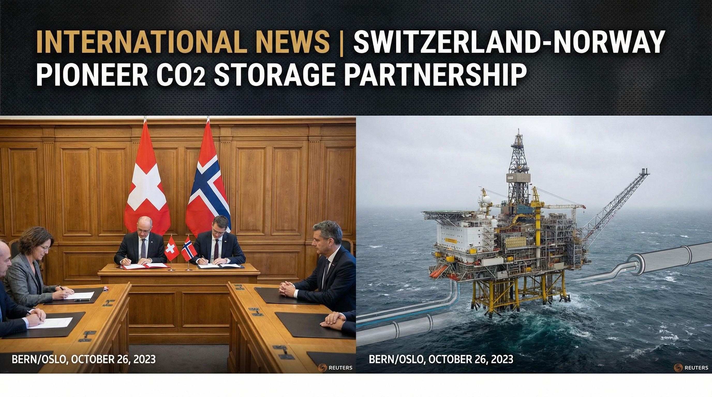 Switzerland-Norway Pioneer CO2 Storage Partnership