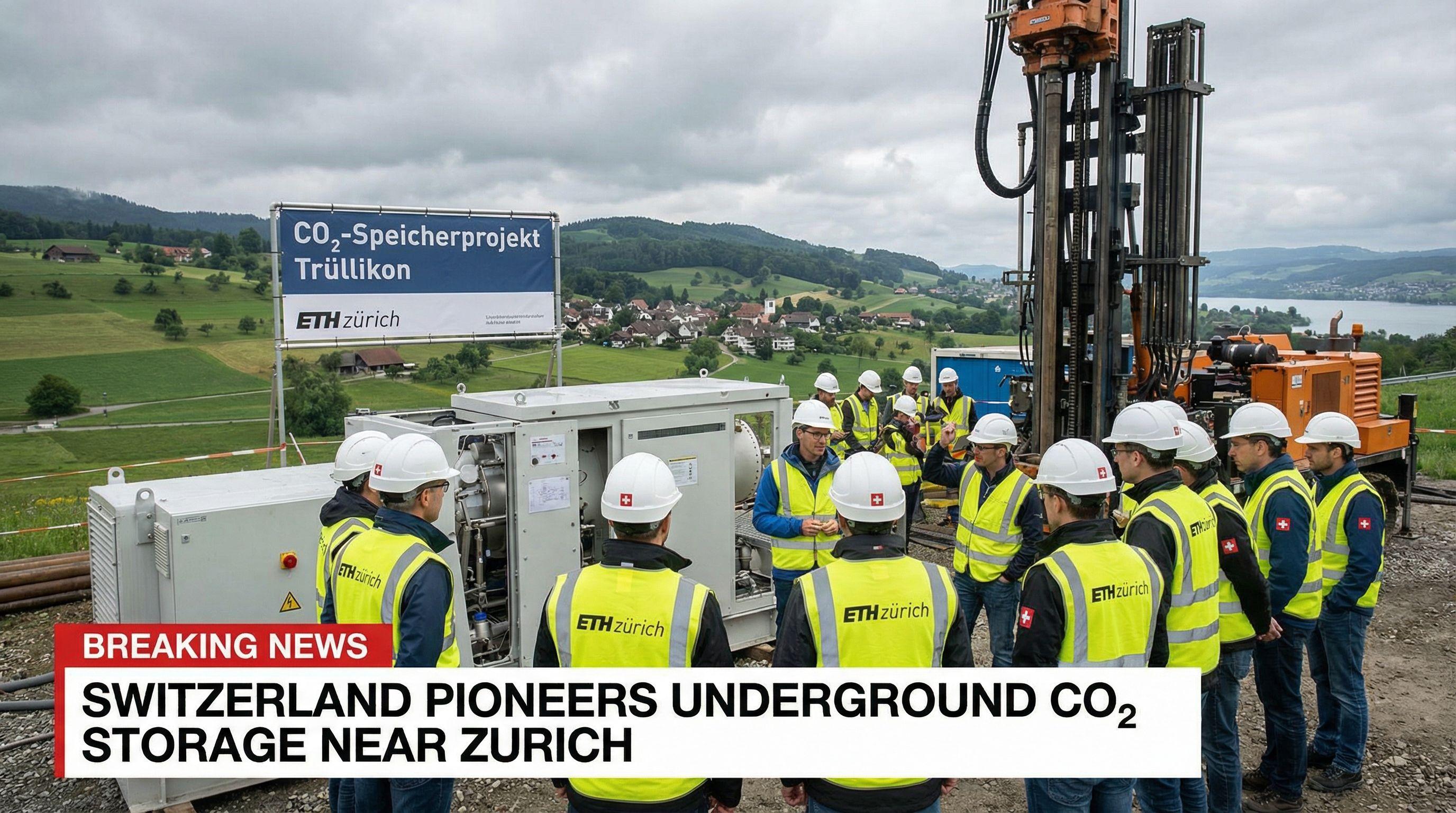 Switzerland Pioneers Underground CO₂ Storage Project Near Zurich