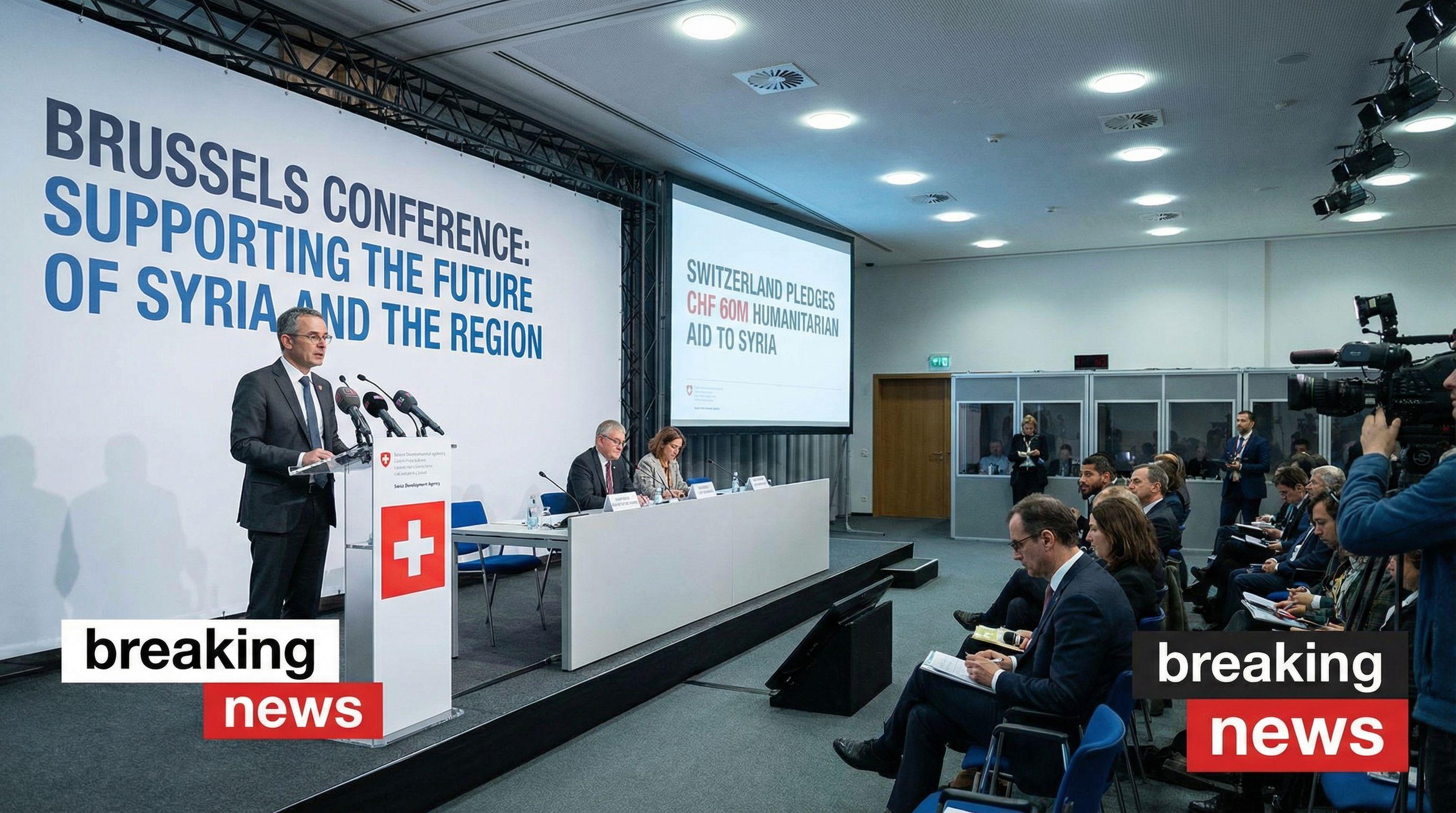 Switzerland Pledges CHF60M Humanitarian Aid to Syria