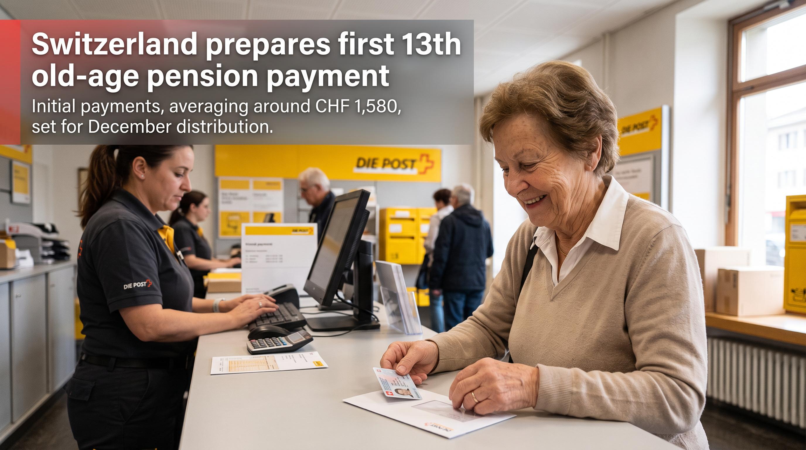 Switzerland prepares first 13th old-age pension payment