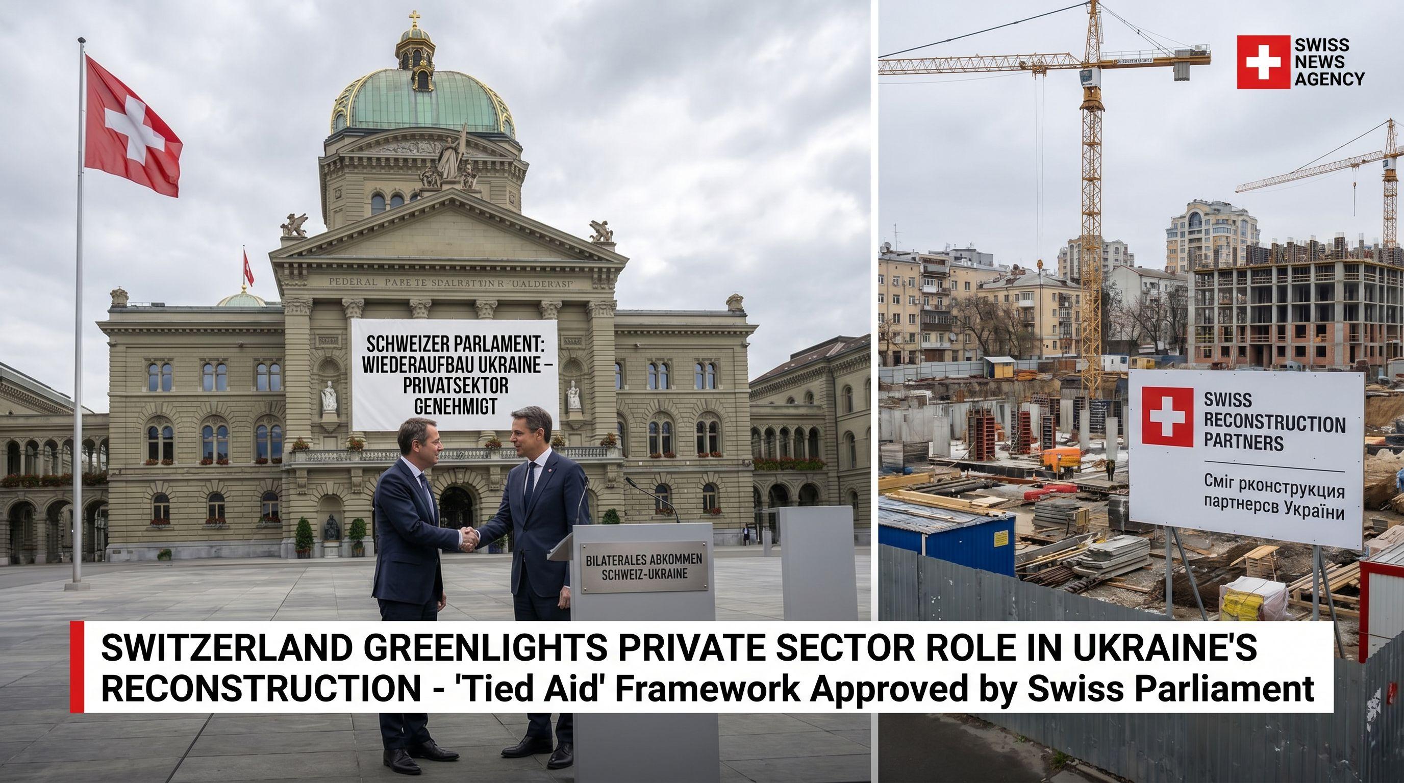 Switzerland Greenlights Private Sector Role in Ukraine's Reconstruction