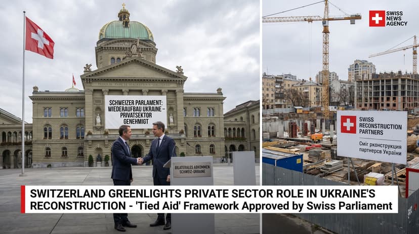 Switzerland Greenlights Private Sector Role in Ukraine's Reconstruction