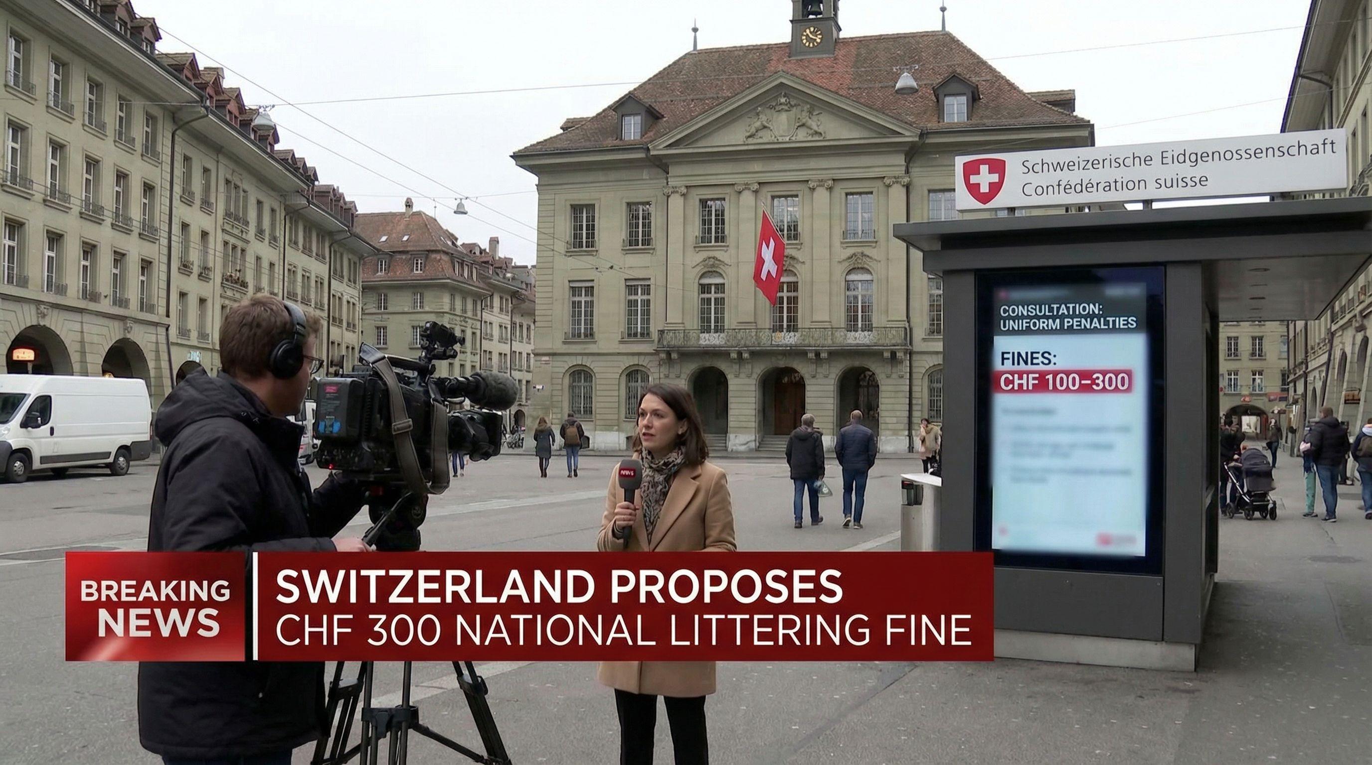 Switzerland proposes CHF 300 national littering fine