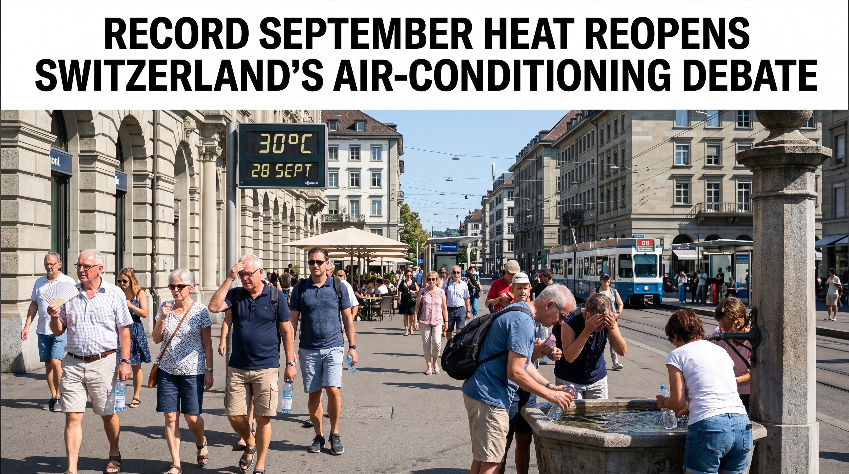 Record September heat reopens Switzerland’s air-conditioning debate