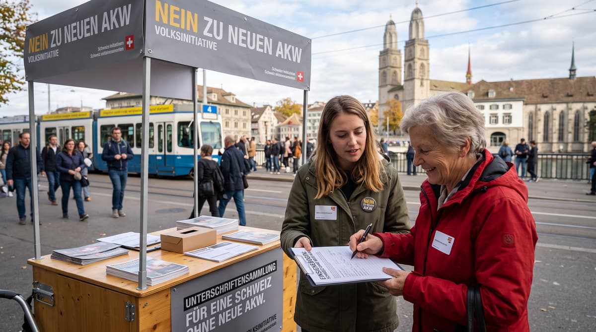 Swiss coalition submits referendum against new nuclear plants