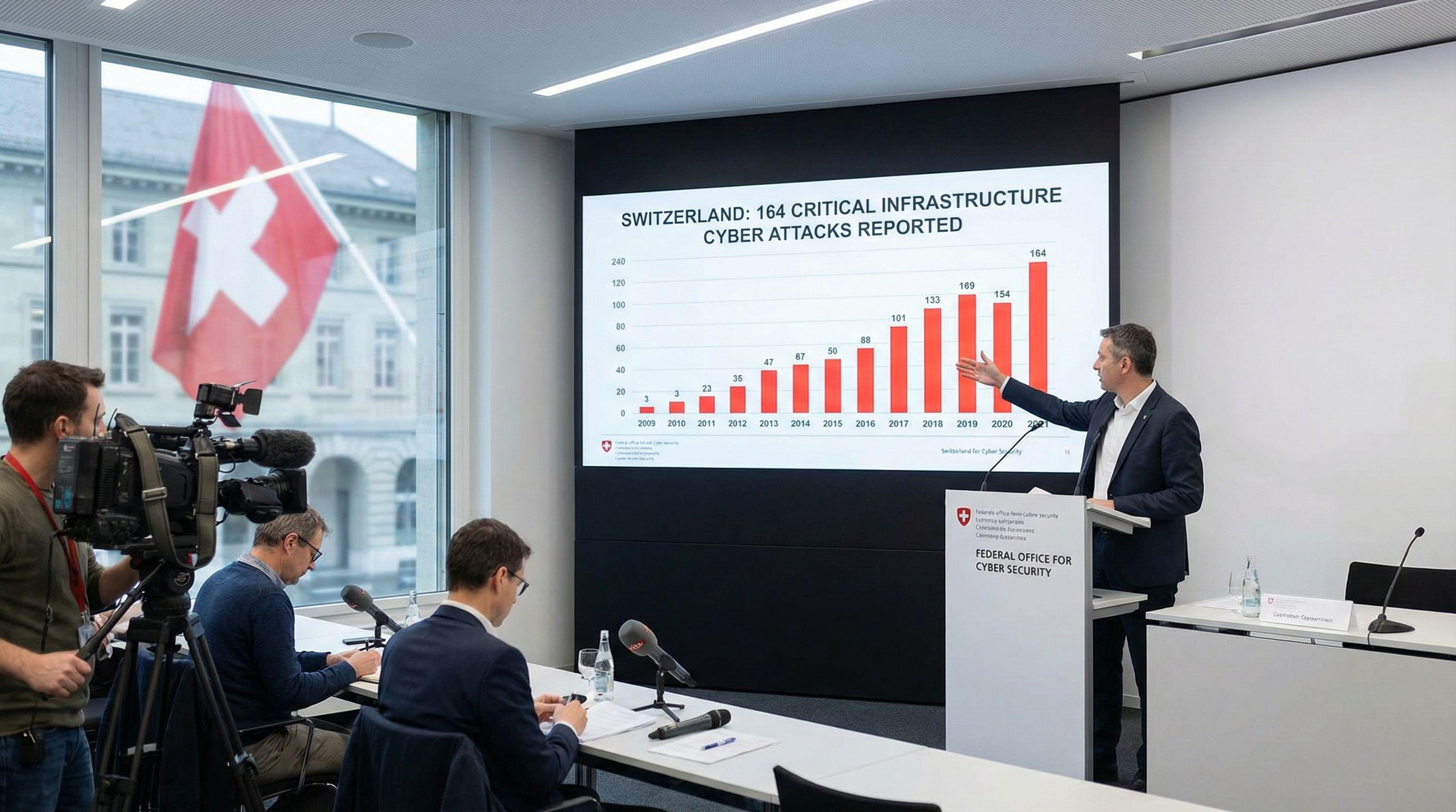 Switzerland Reports 164 Critical Infrastructure Cyber Attacks in Six Months