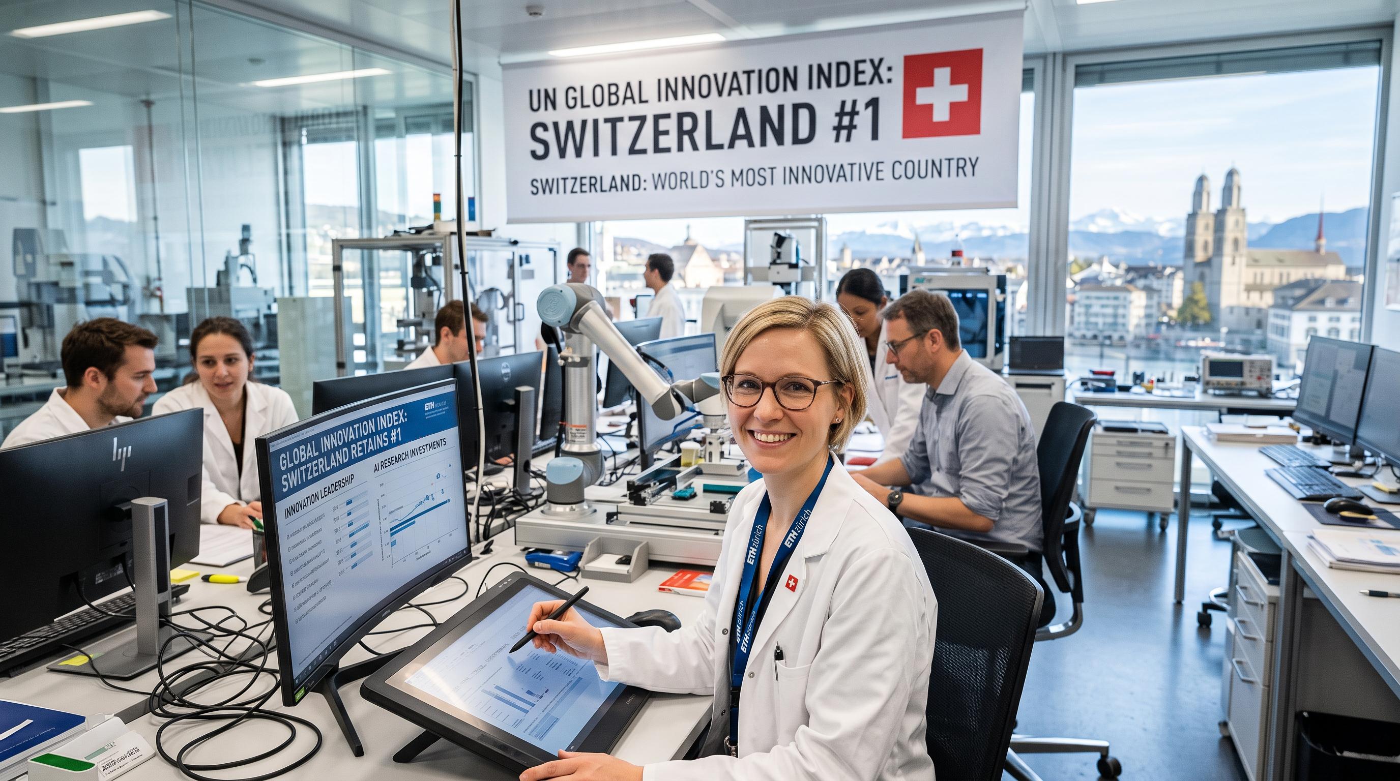 Switzerland Retains Its Position as the World’s Most Innovative Country