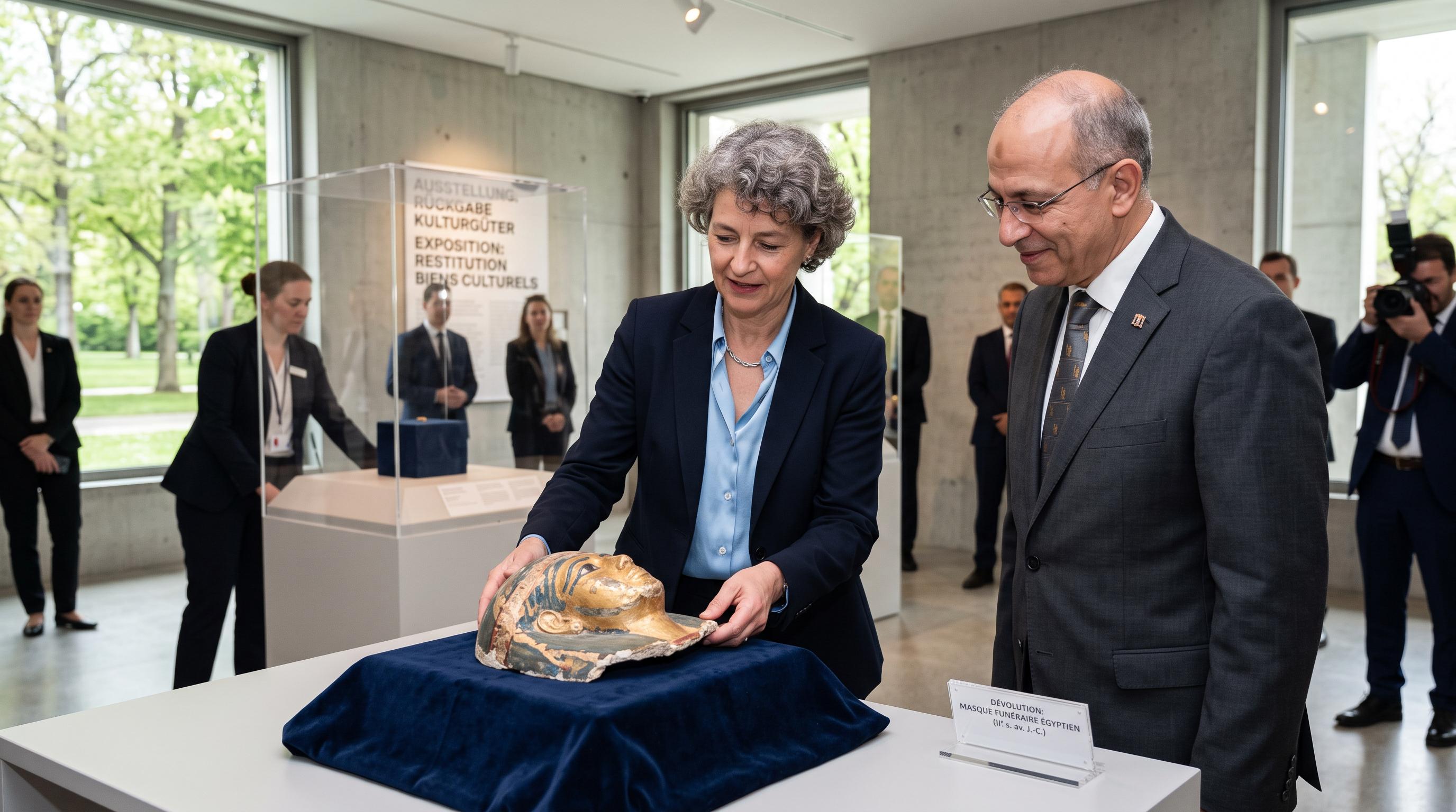 Switzerland returns ancient Egyptian death mask