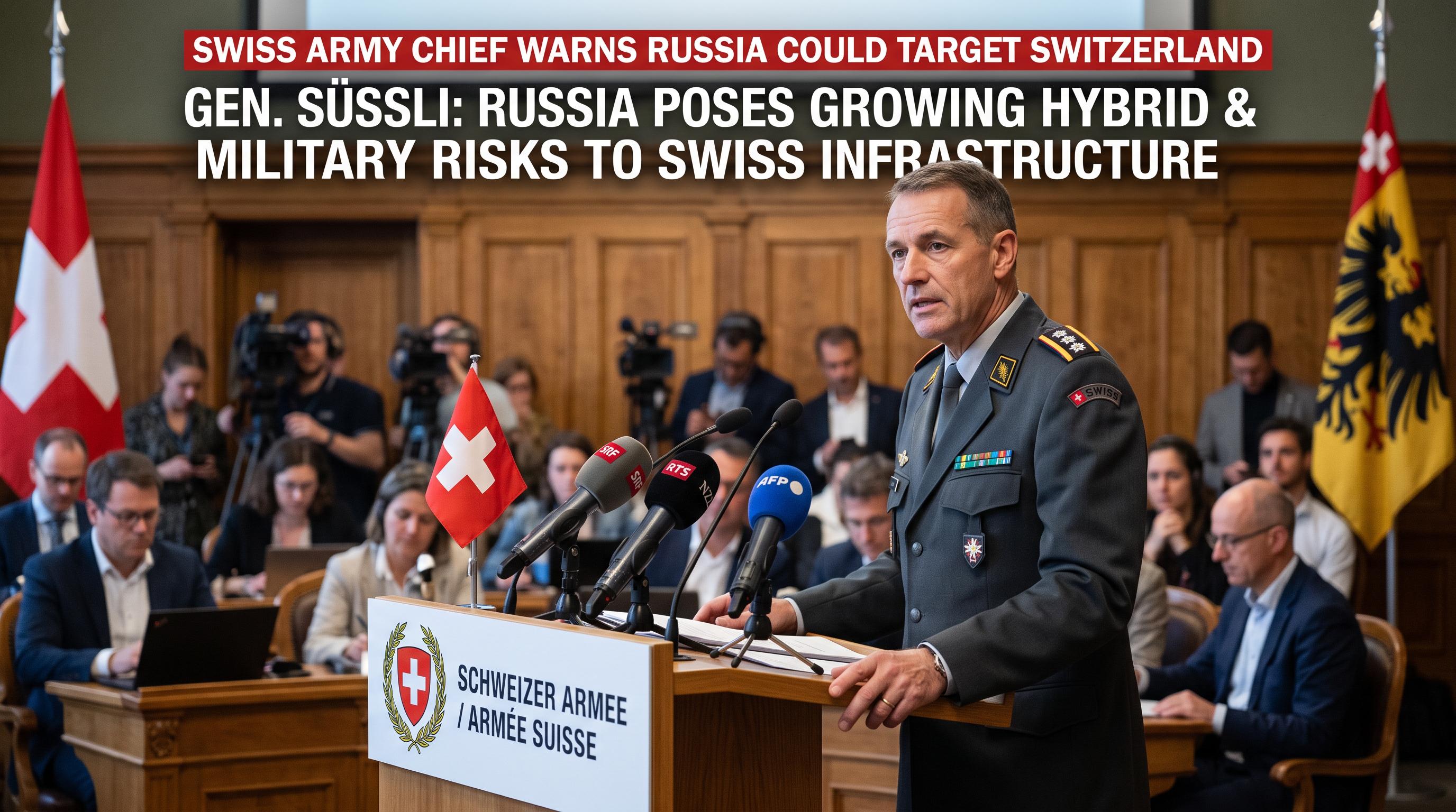 Swiss army chief warns Russia could target Switzerland