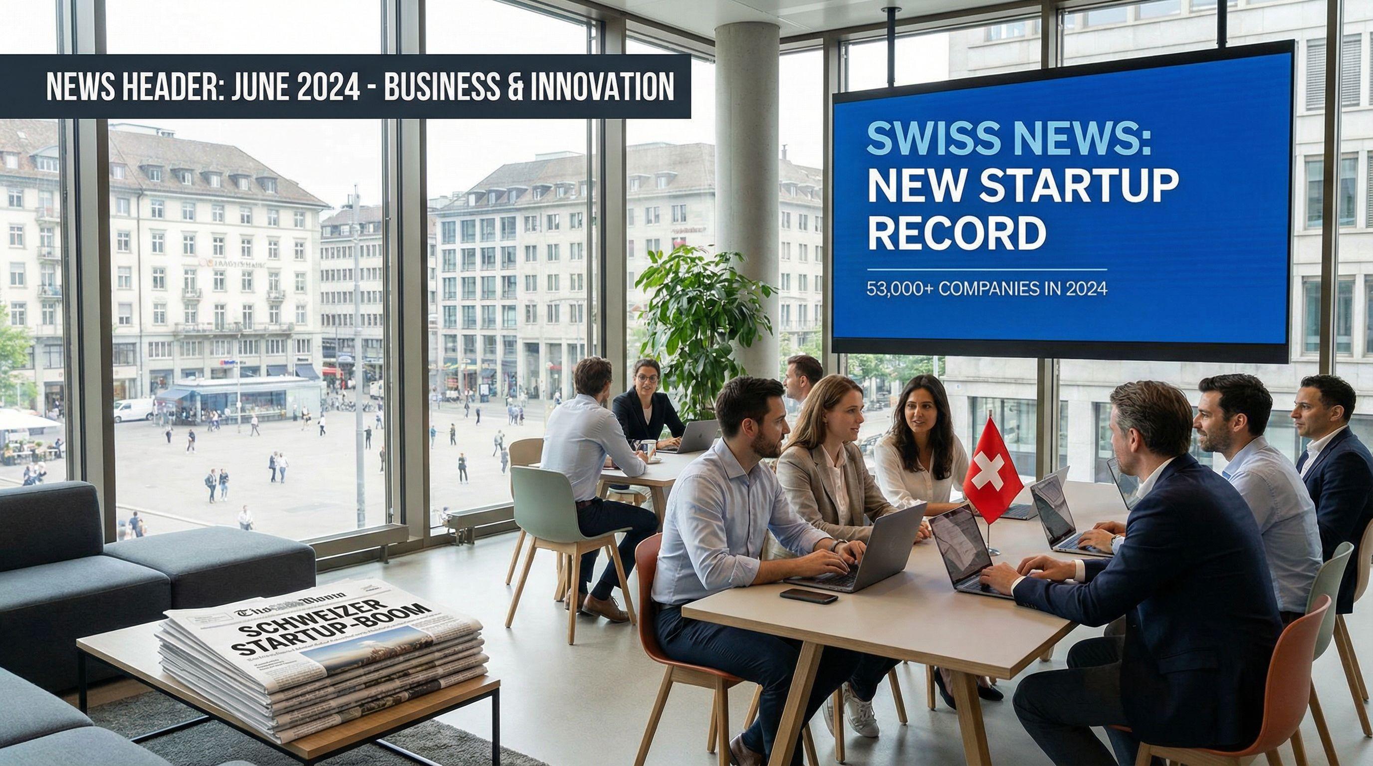 Switzerland Sets New Startup Record with 53,000 Companies in 2024
