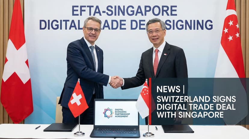 Switzerland Signs Digital Trade Deal with Singapore