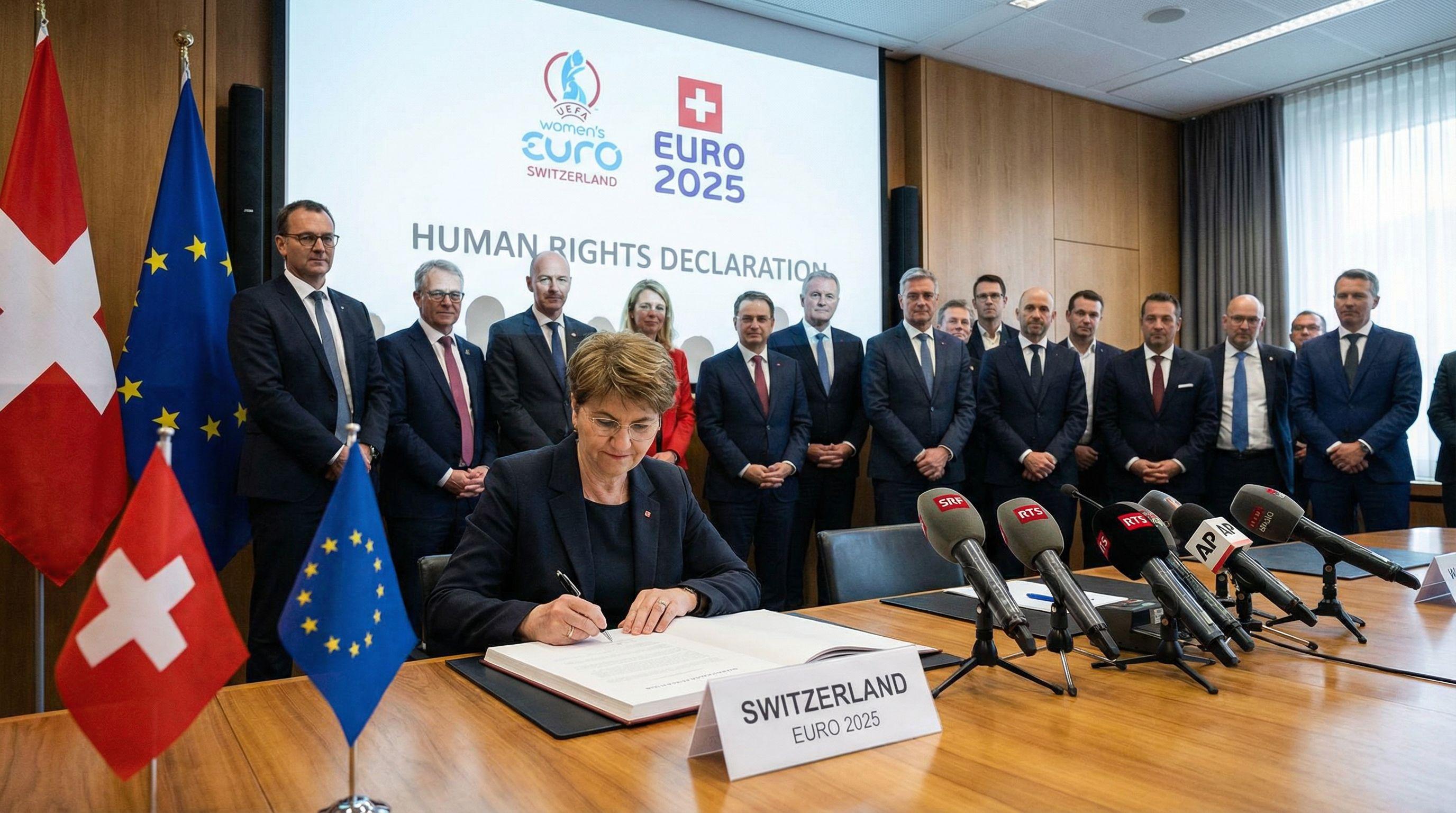 Switzerland Signs Human Rights Declaration for Women's Euro 2025
