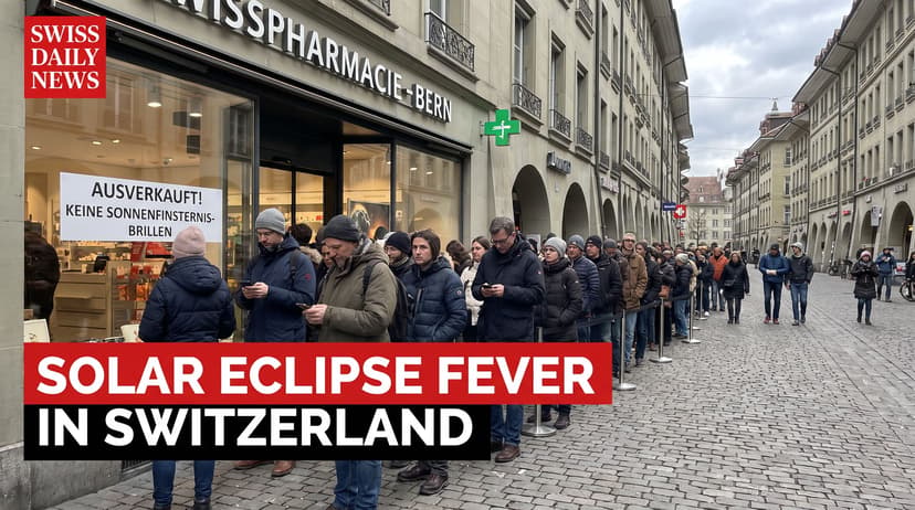 Switzerland Gripped by Solar Eclipse Fever as Glasses Scarcity Hits Major Cities