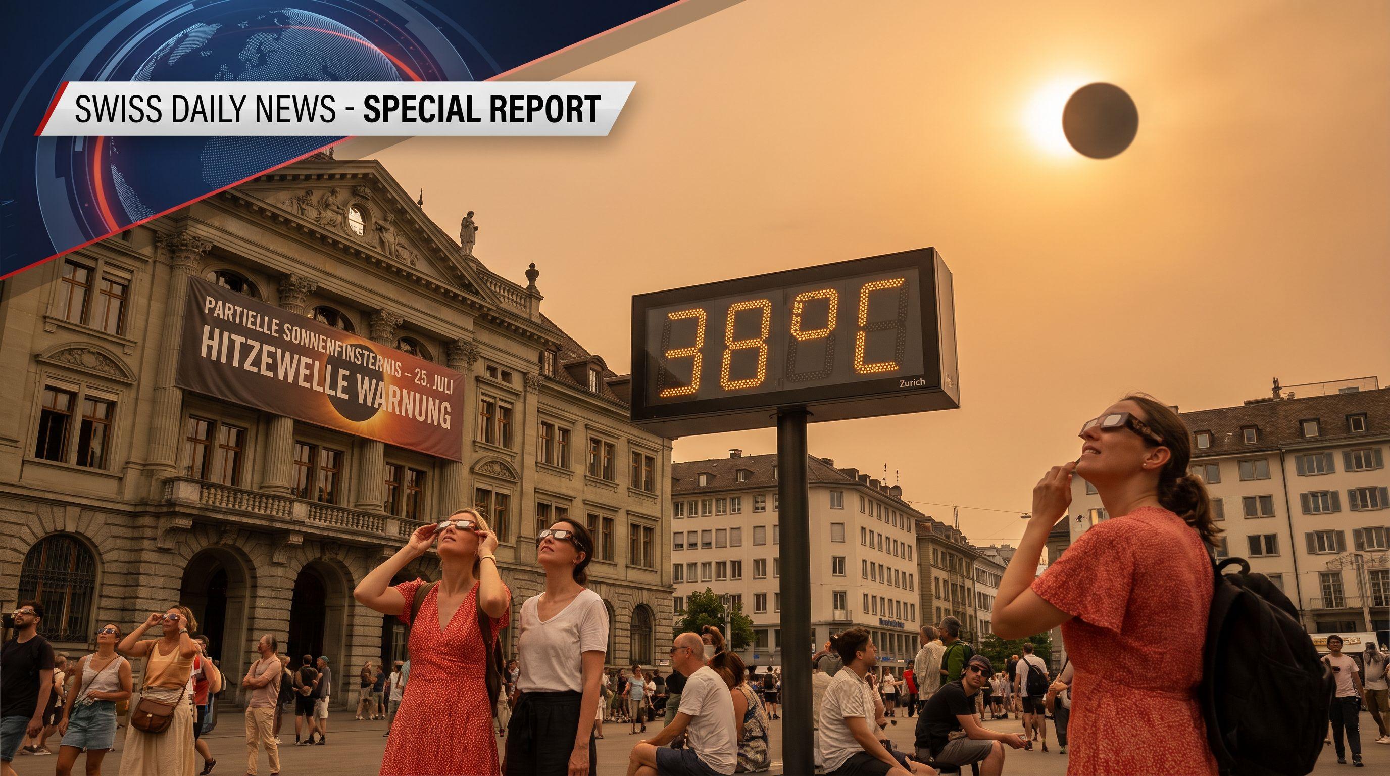 Switzerland Prepares for Rare Solar Eclipse Amidst Record-Breaking Heatwave