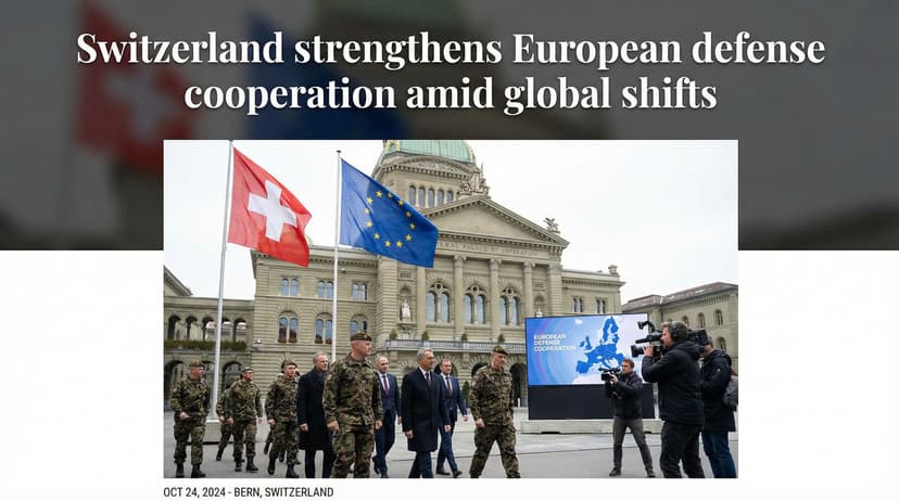Switzerland strengthens European defense cooperation amid global shifts