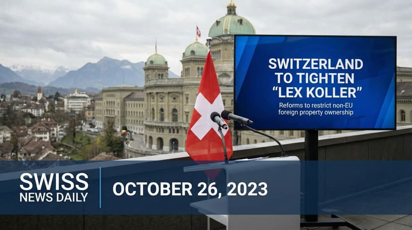 Switzerland to Tighten 'Lex Koller' Law on Foreign Property Ownership