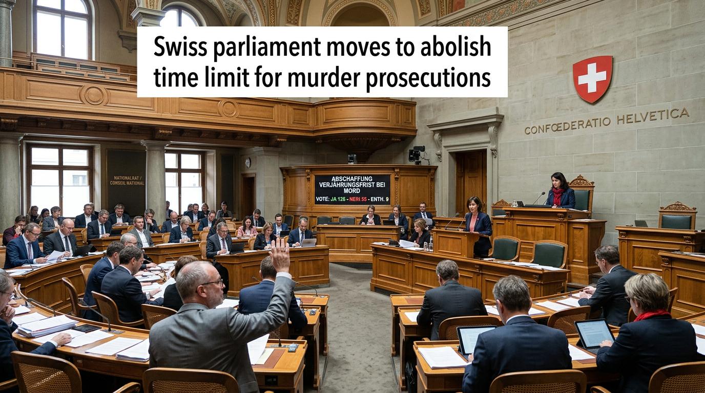Swiss parliament moves to abolish time limit for murder prosecutions