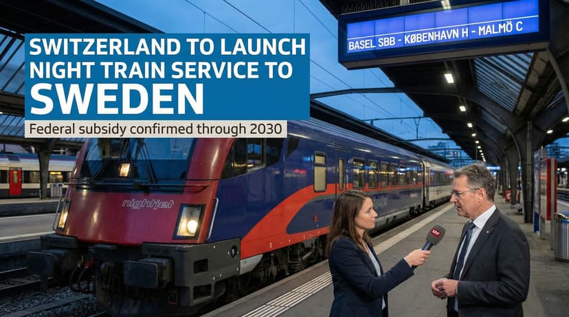Switzerland to Launch Night Train Service to Sweden
