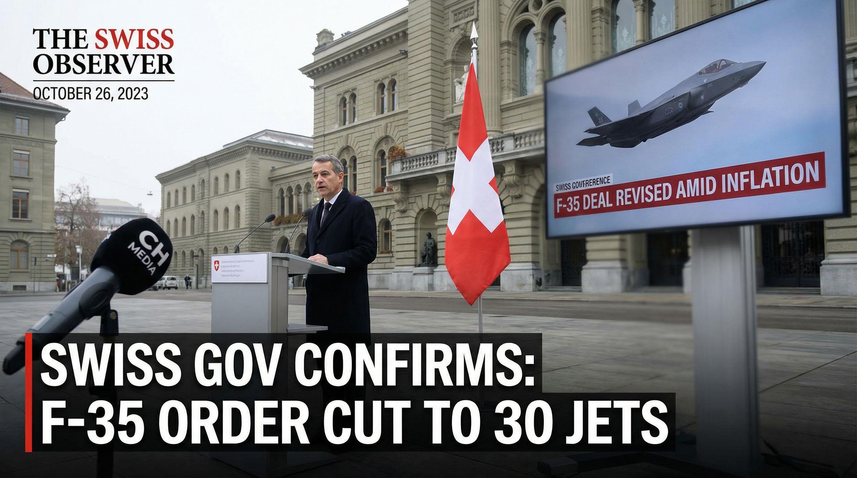 Switzerland to Purchase Fewer F-35 Fighter Jets Amid Rising Costs